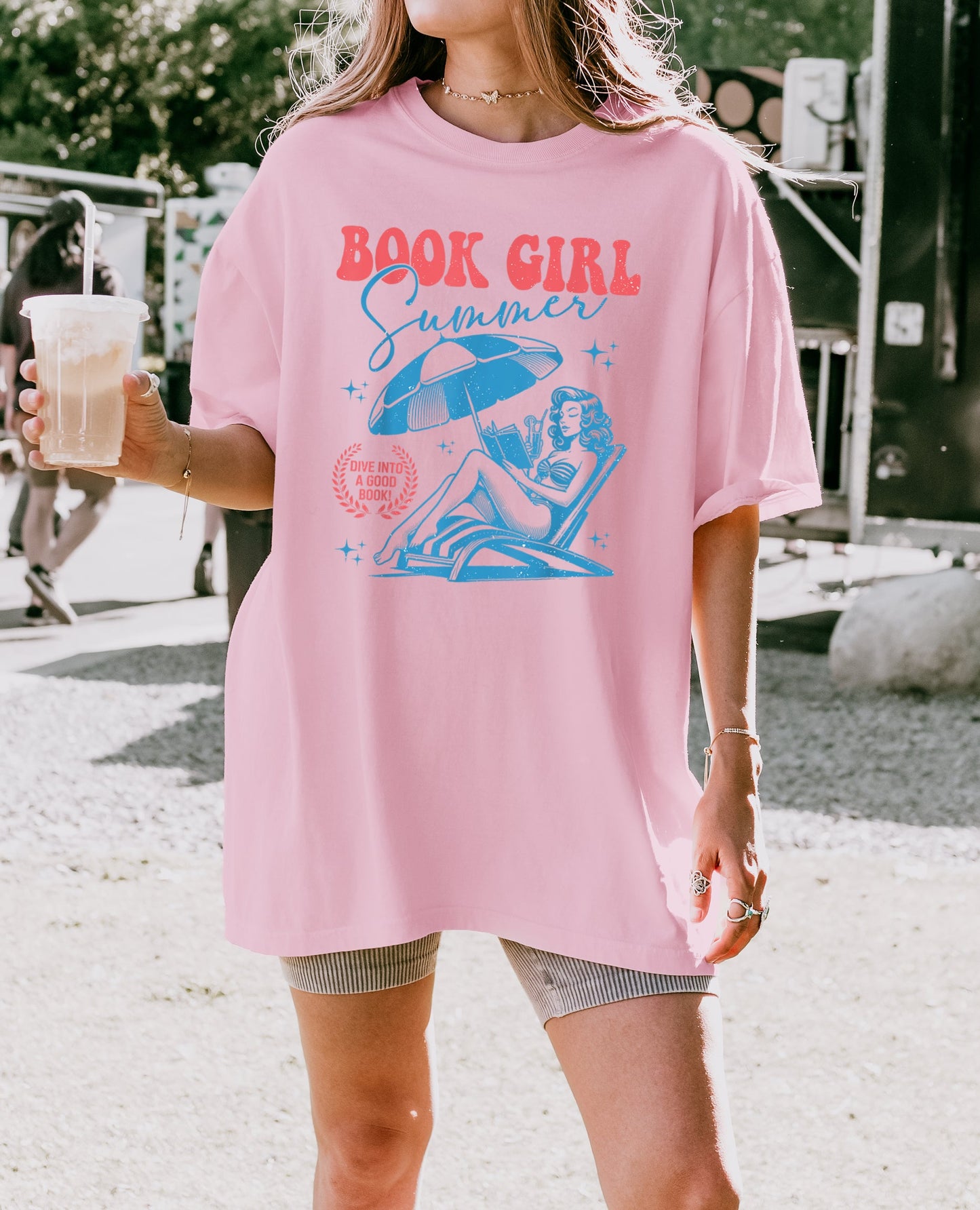 T-shirt « Book Girl Summer »