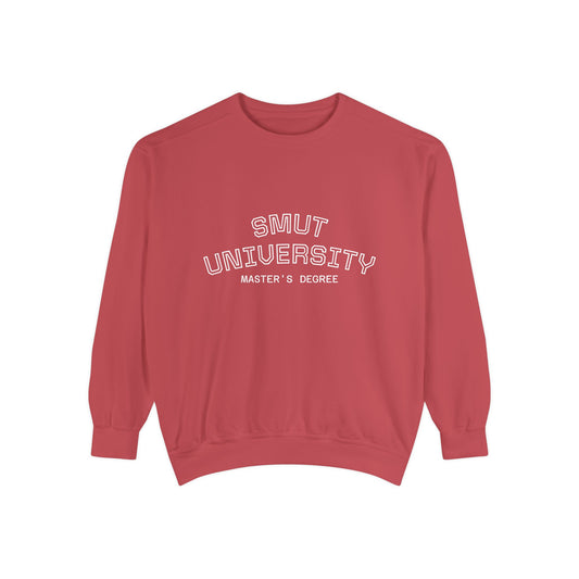 "Smut University Master's Degree" Bookish Garment-Dyed Crewneck Sweatshirt