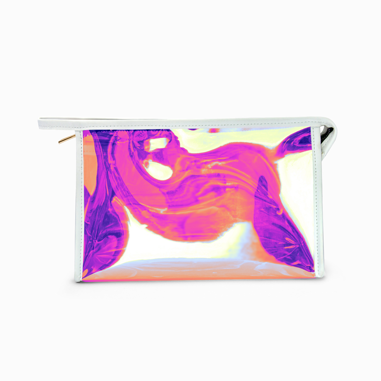 Holographic Makeup Bag — “Badass Bookish Babe” Cosmetic Pouch