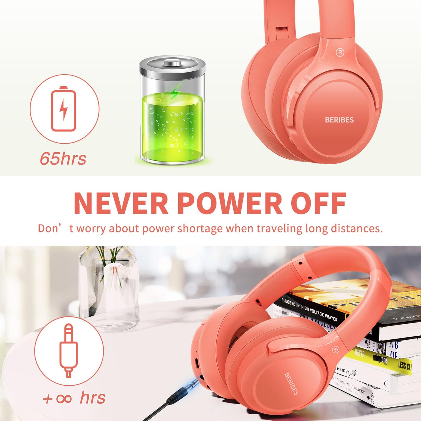 Casque Bluetooth pour livres audio en cinq couleurs amusantes