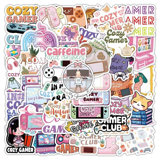 Bookish Stickers 50 Pcs Waterproof Kawaii Book Stickers for Water Bottle Skateboard Laptop Scrapbook Helmet Car Luggage,Vinyl Funny Kindle Reading Sticker for Girls Kids Adults