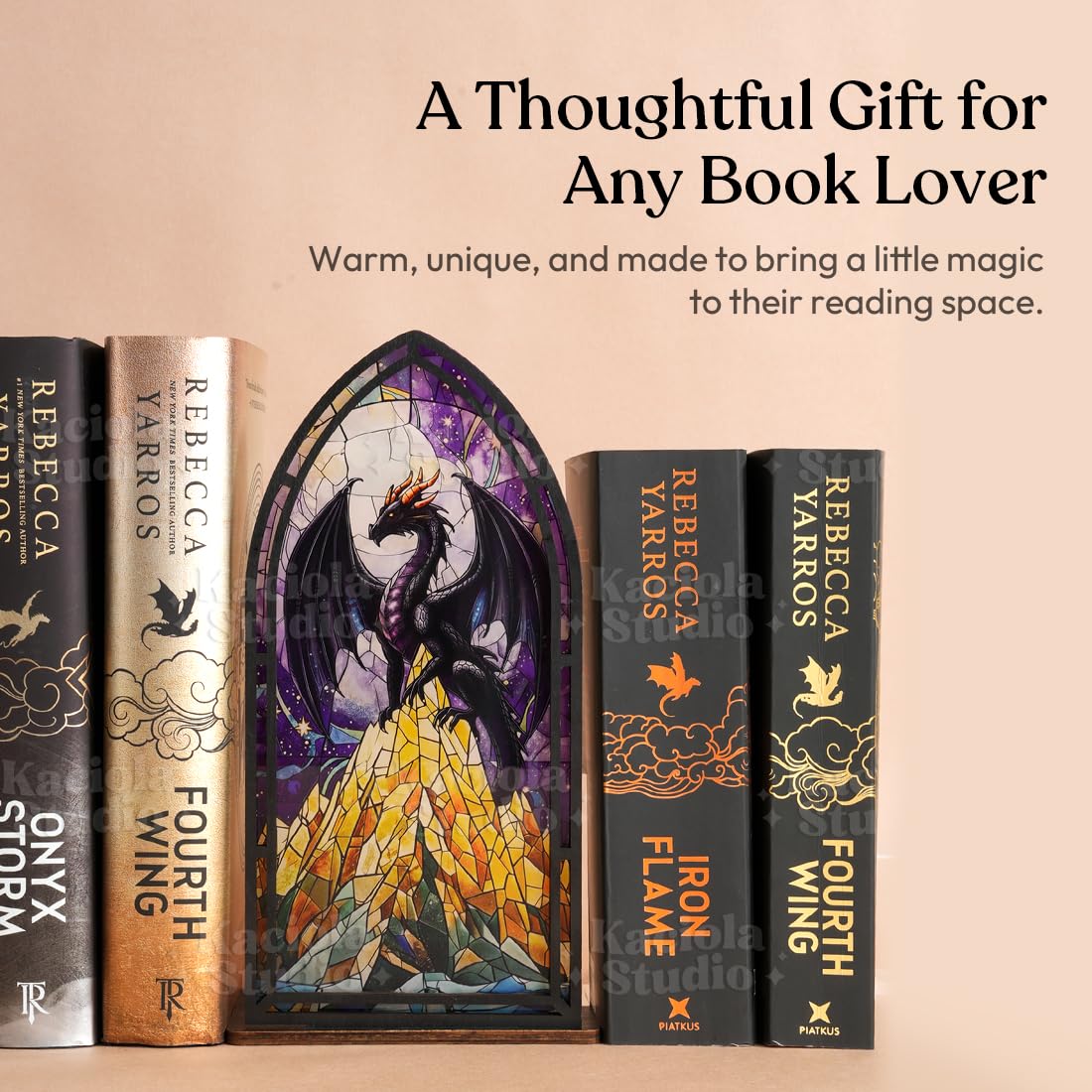Fantasy Dragon Booknook Candle Holder - 2 Designs to Choose From