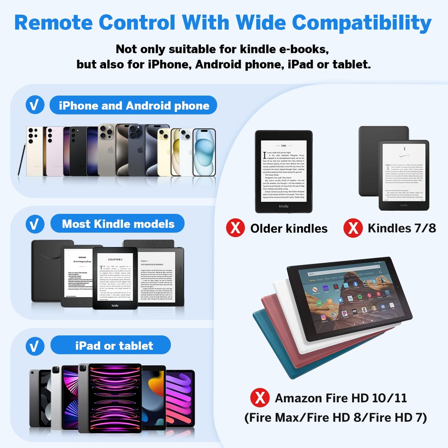 E-Reader Remote Page Turner in Five Fun Colours