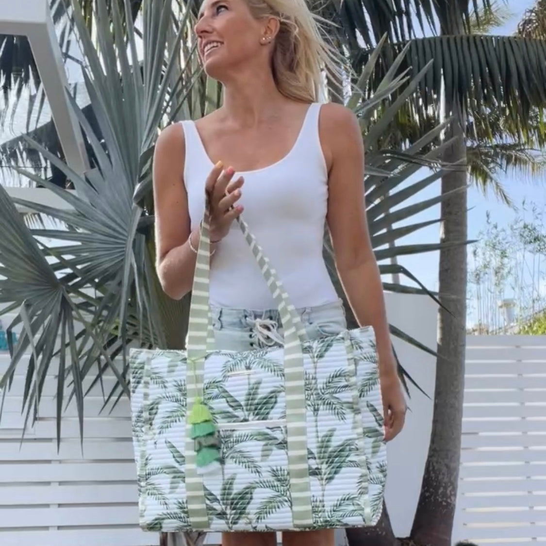 Sac de plage rayé-Sumatra