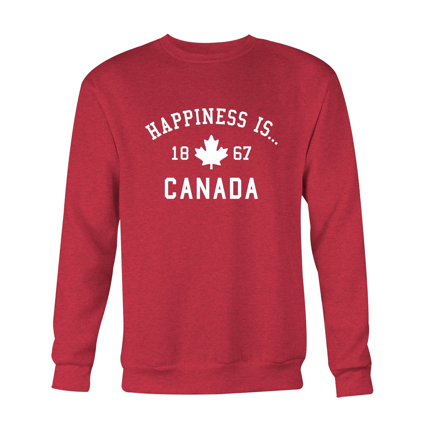 Sweat-shirt ras du cou Canada 1867 pour homme, Piment