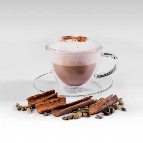 Tasse et soucoupe à thé/latte à double paroi
