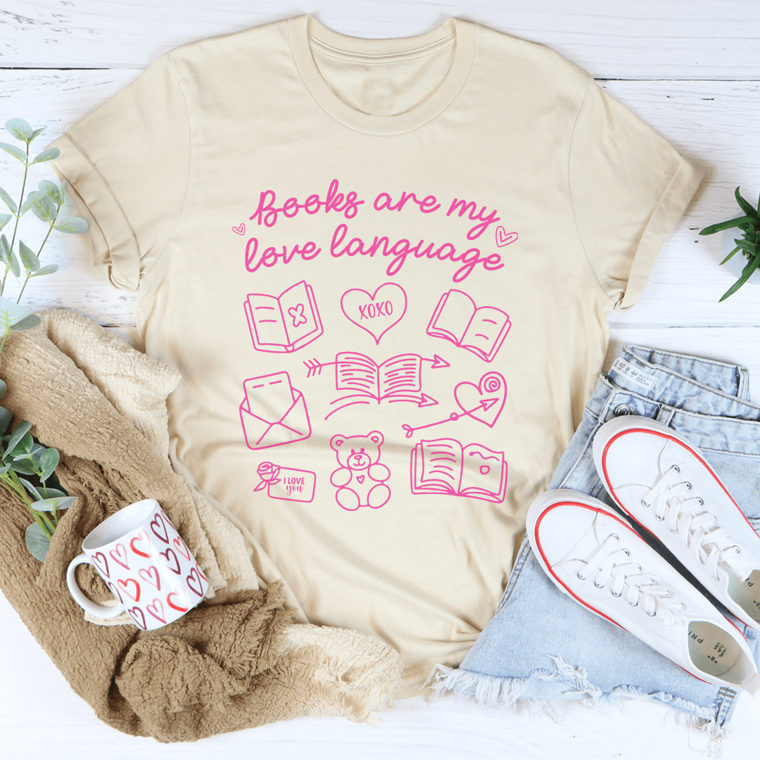 T-shirt Les livres sont mon langage de l'amour