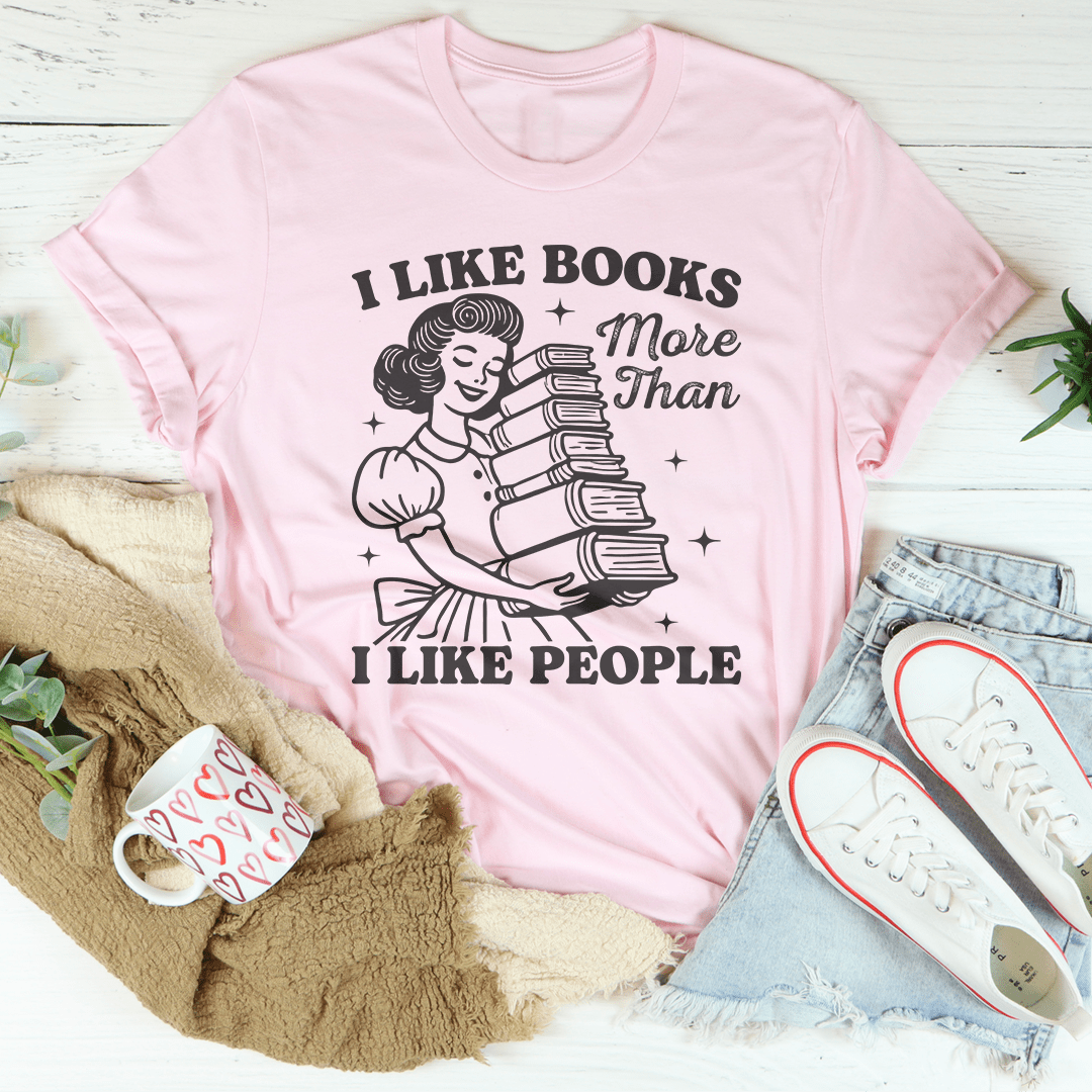 T-shirt J'aime plus les livres que les gens