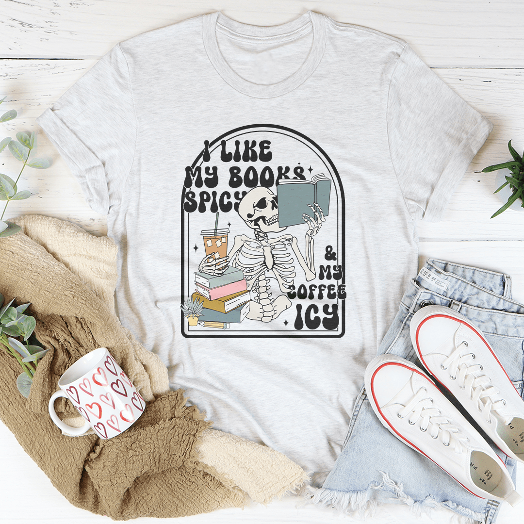 T-shirt « J'aime mes livres épicés »