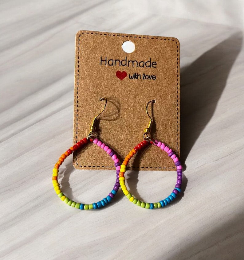 Boucles d'oreilles créoles tropicales