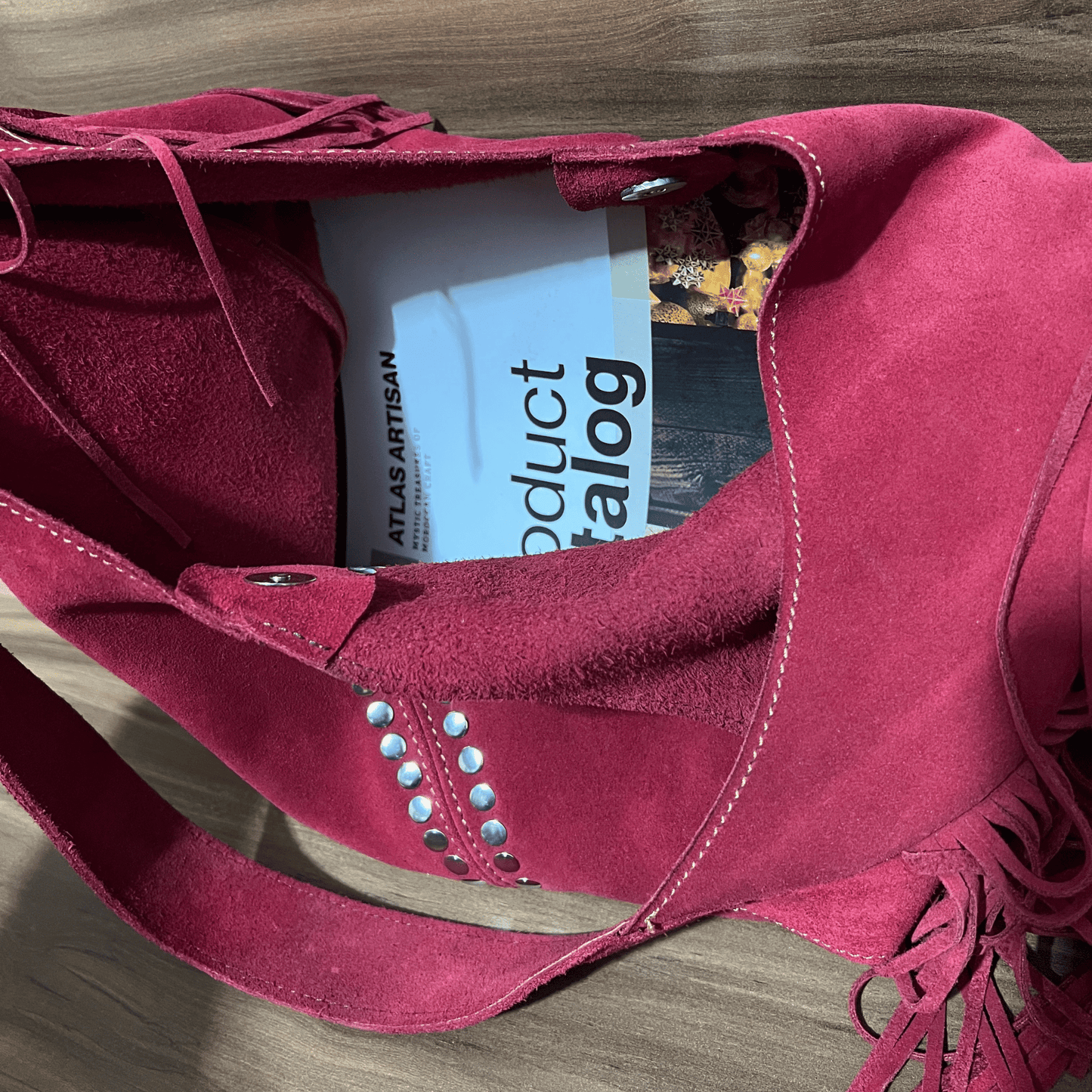 Doublure de sac bohème en daim