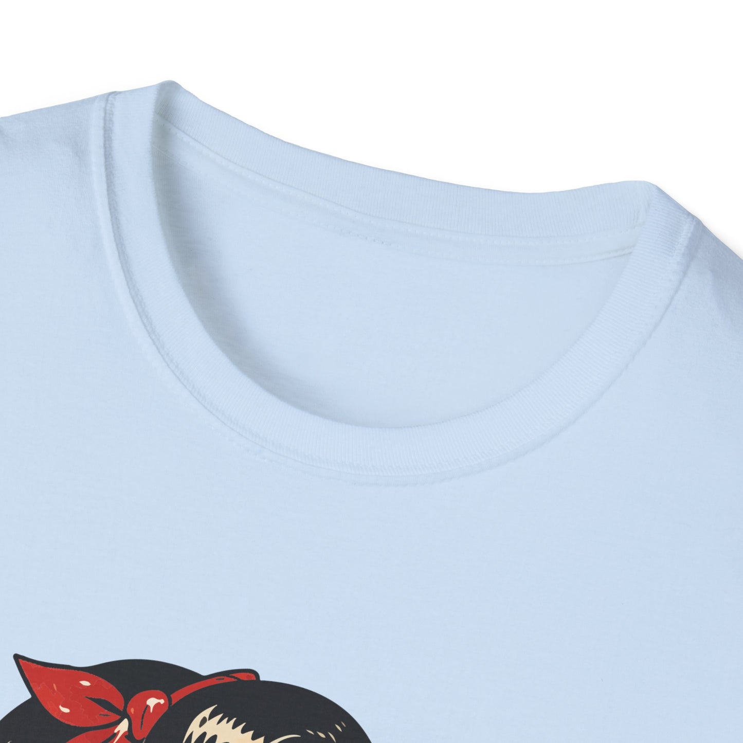 Lightweight Fabric - Vintage Pin-up Reading Tee — "Smutty Content" Graphic T-Shirt
