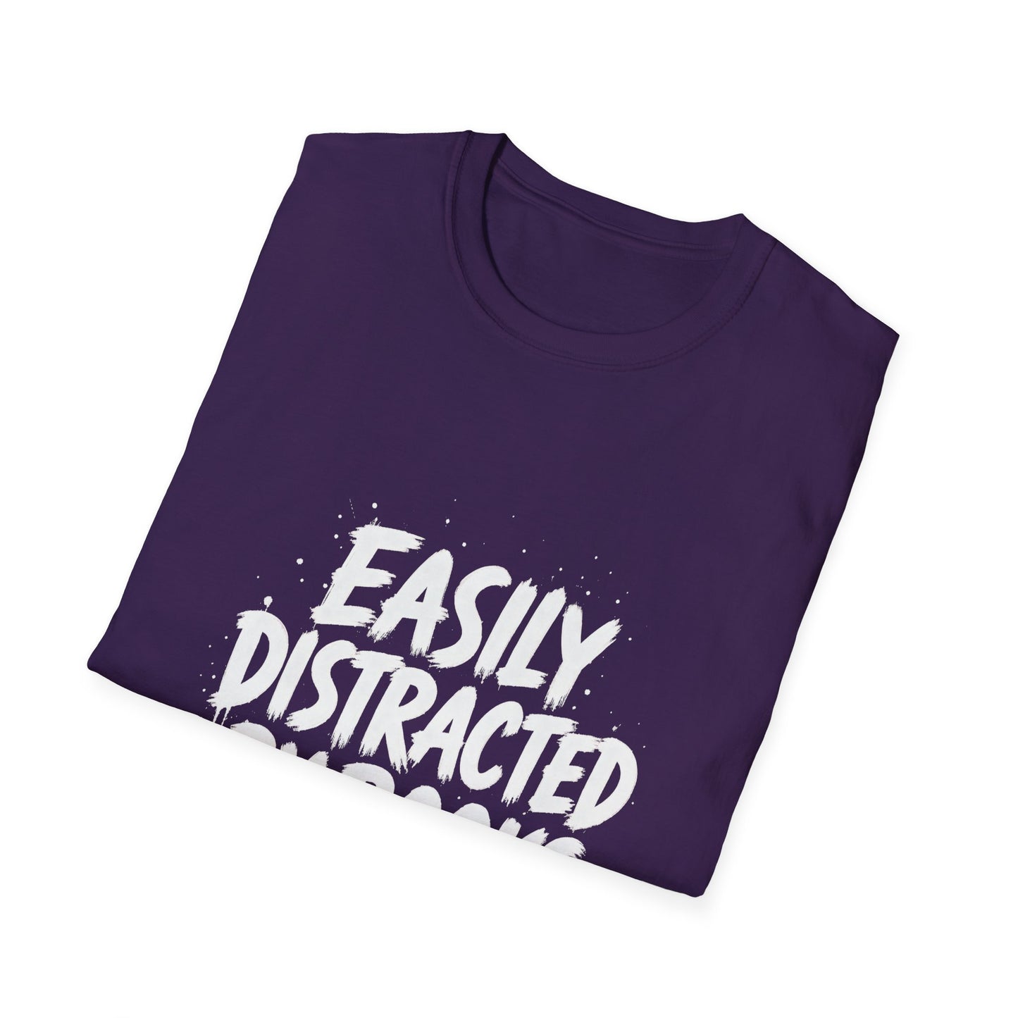 Lightweight Fabric - "Easily Distracted by Books" T‑Shirt