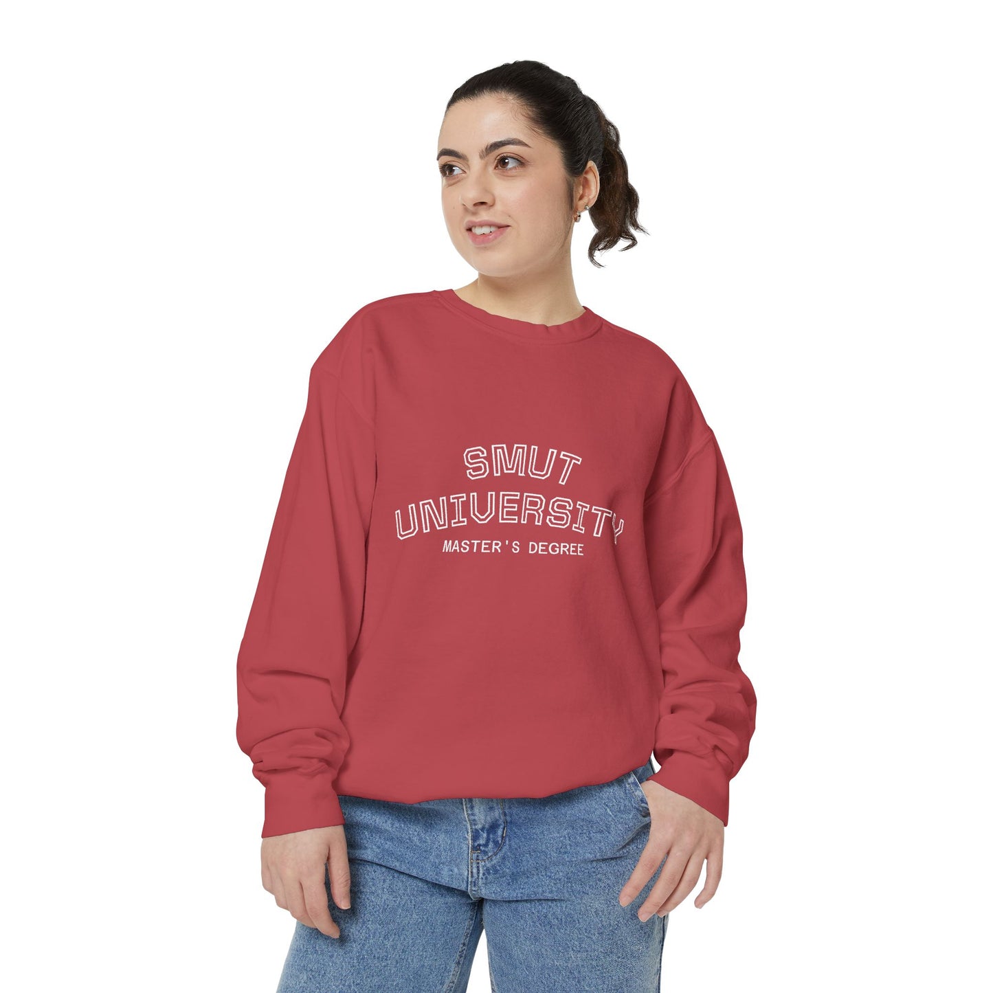 "Smut University Master's Degree" Bookish Garment-Dyed Crewneck Sweatshirt
