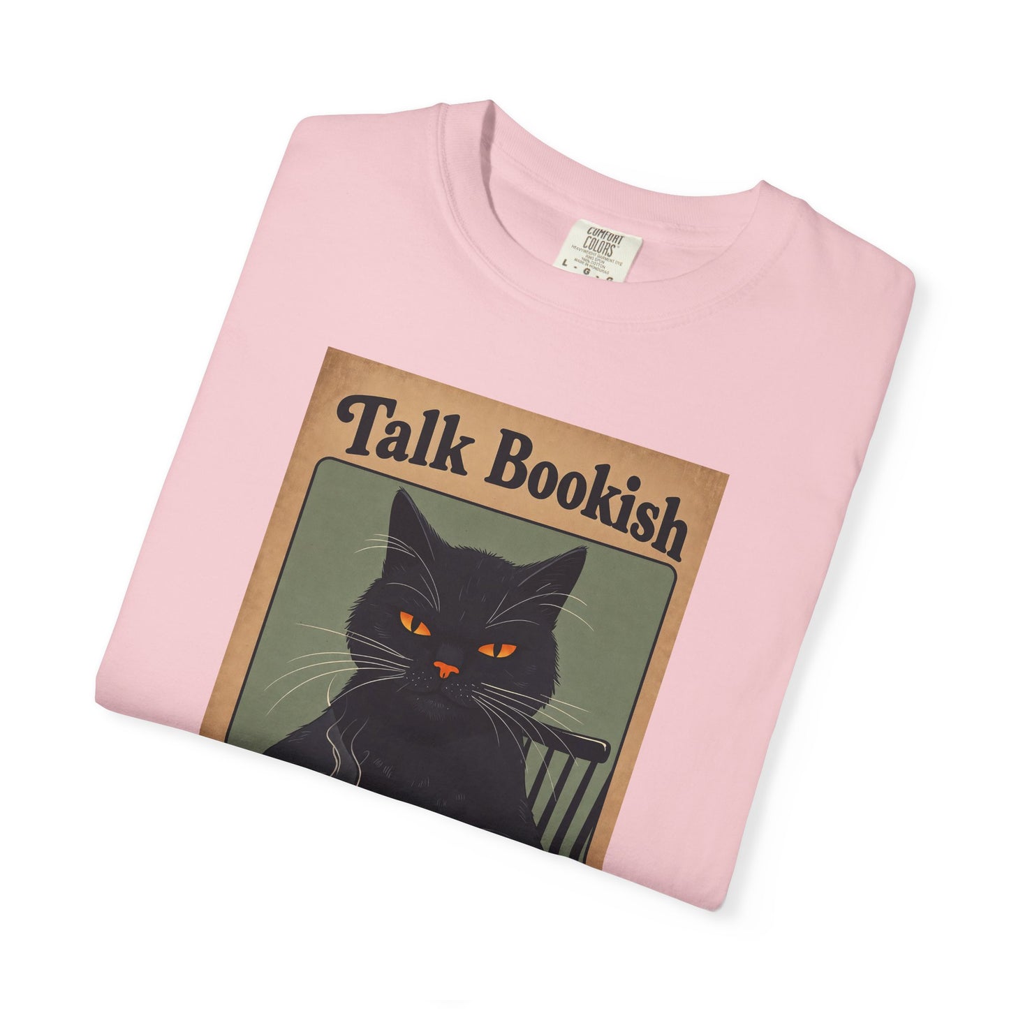 "Talk Bookish To Me" Cat T-Shirt