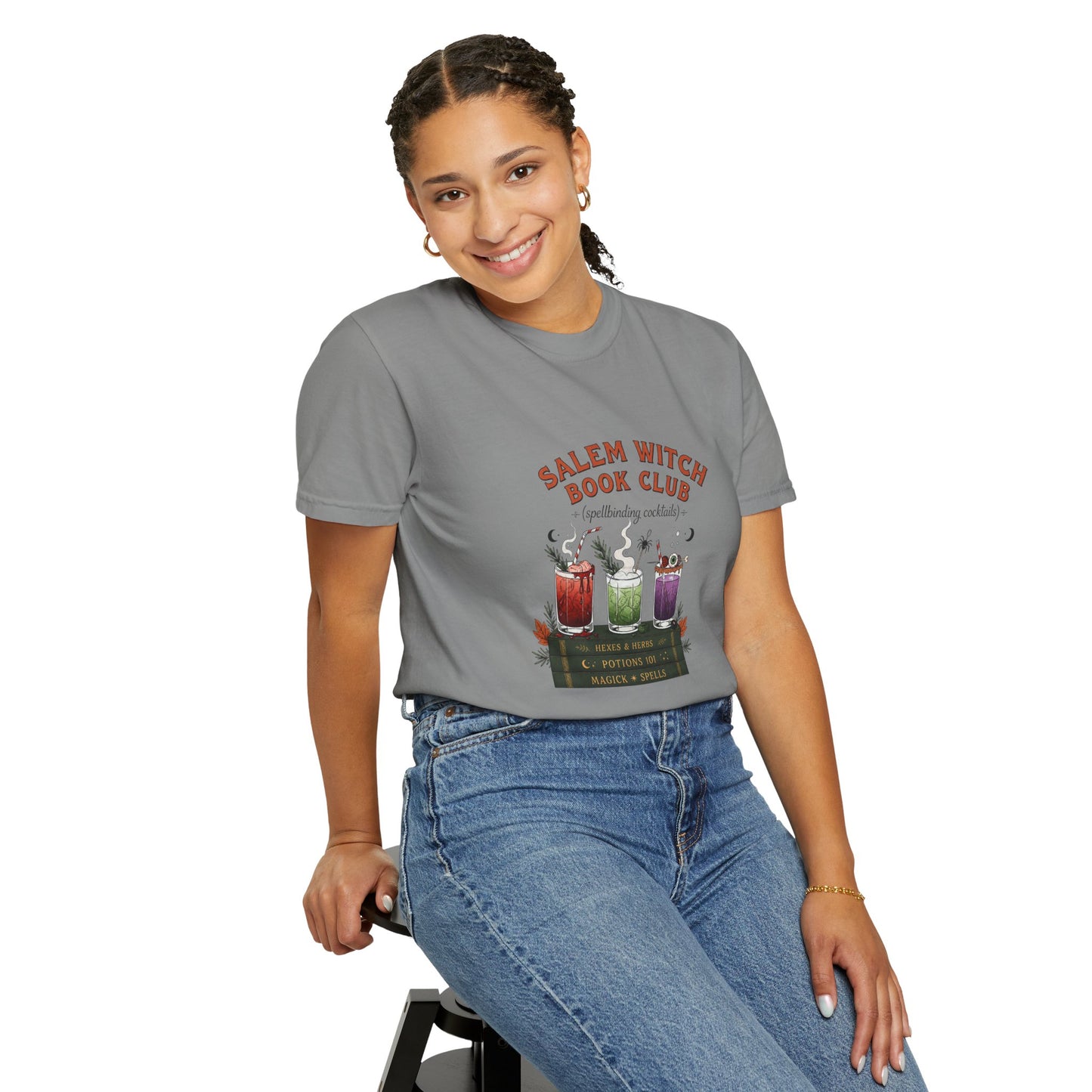 "Salem Witch Book Club" T-Shirt — Whimsical Witchy Reading Tee