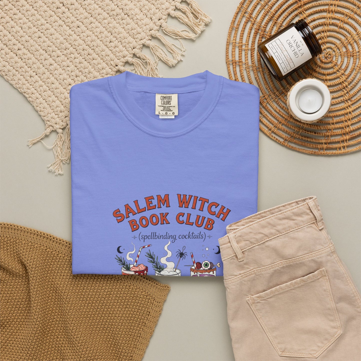 "Salem Witch Book Club" T-Shirt — Whimsical Witchy Reading Tee