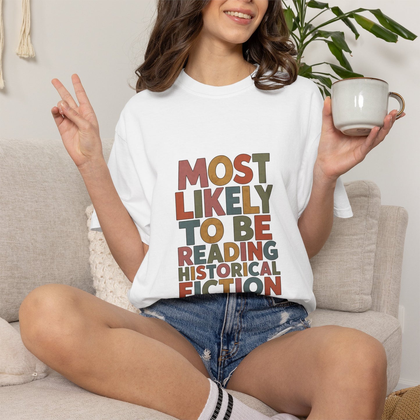 Historical Fiction Reader T-Shirt — "Most Likely to Be Reading Historical Fiction"