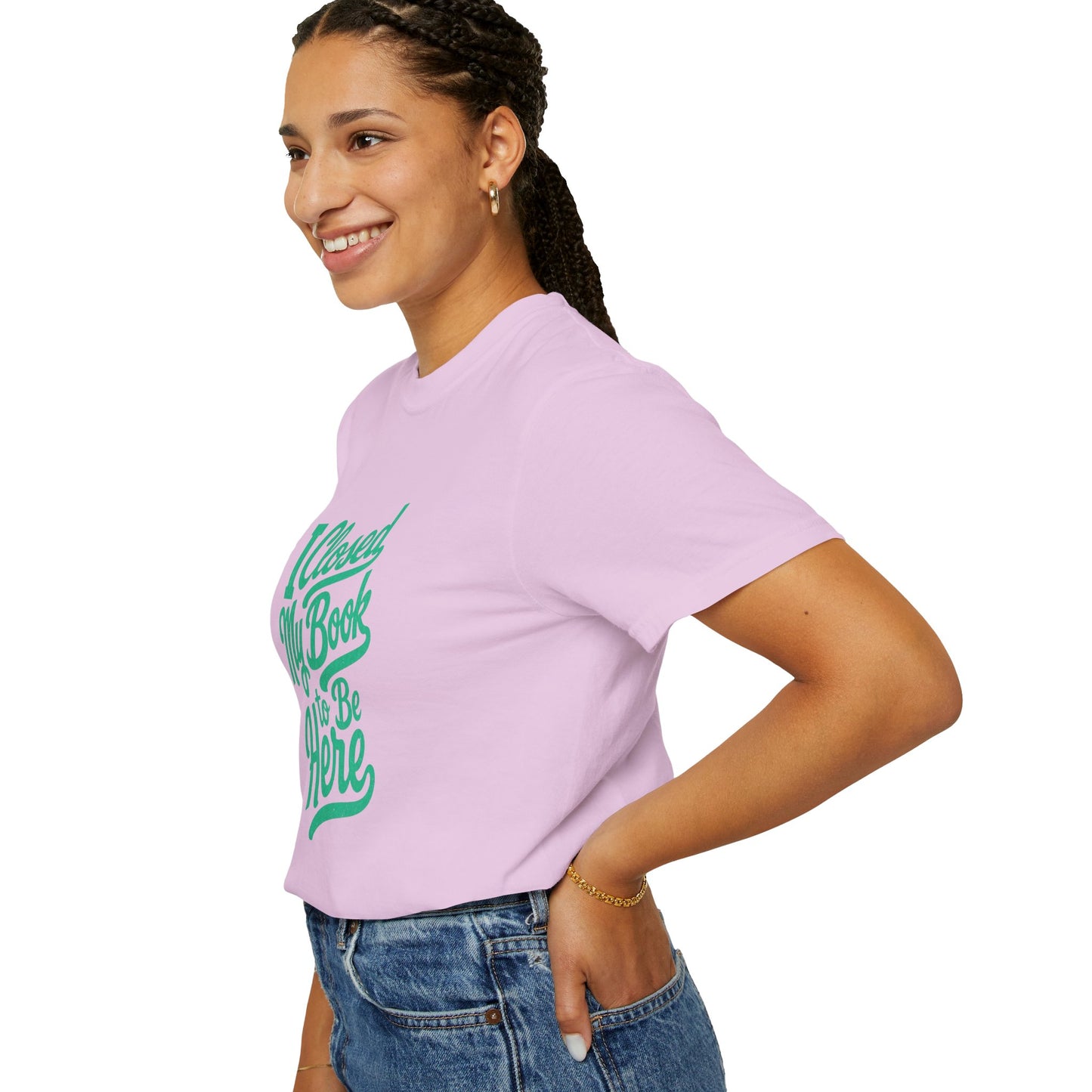 "I Closed My Book To Be Here" T-Shirt — Funny Reader Shirt for Book Lovers