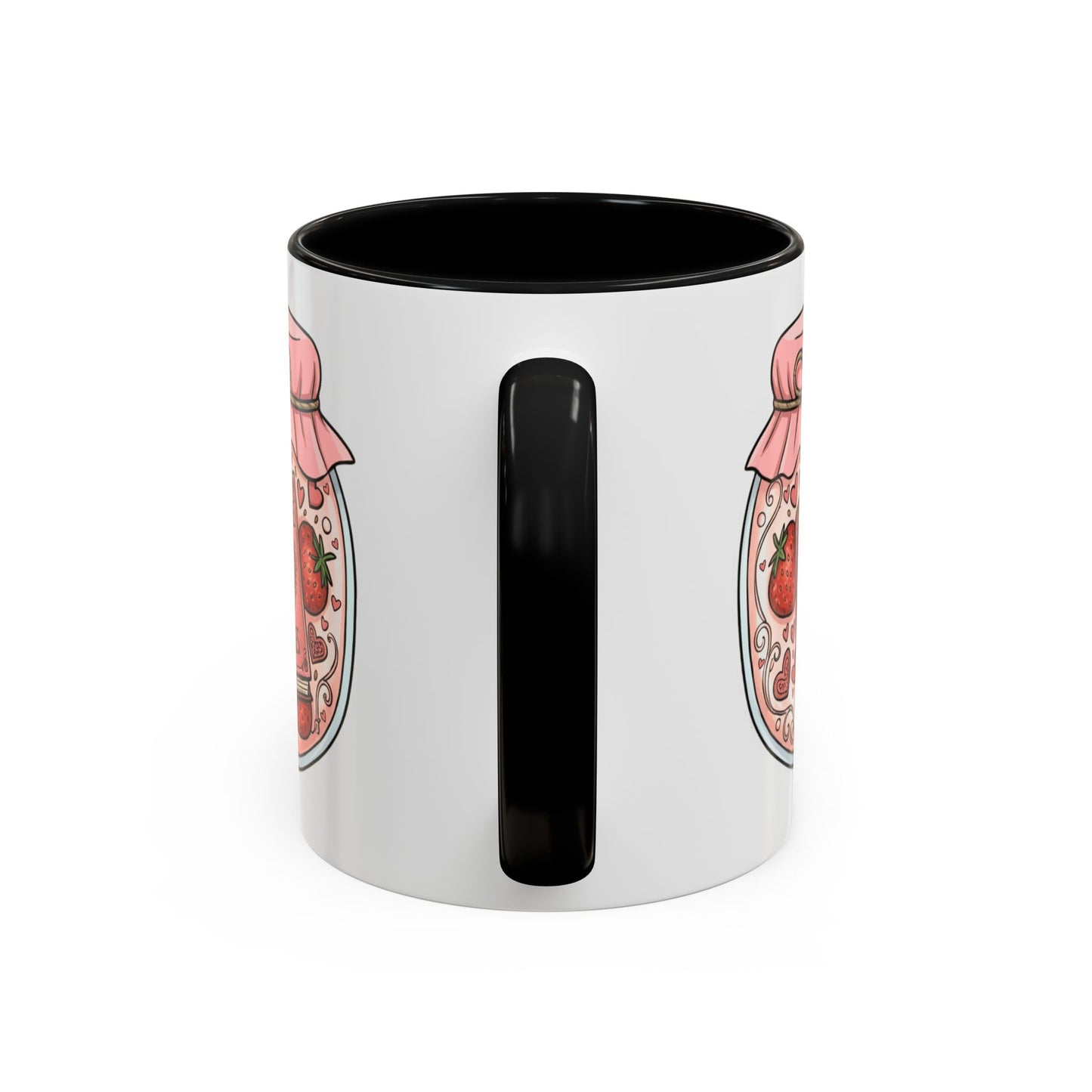 "Romance Pages" Jam Jar Coffee Mug — Cute Strawberry Jam Romance Readers Mug (11/15oz)