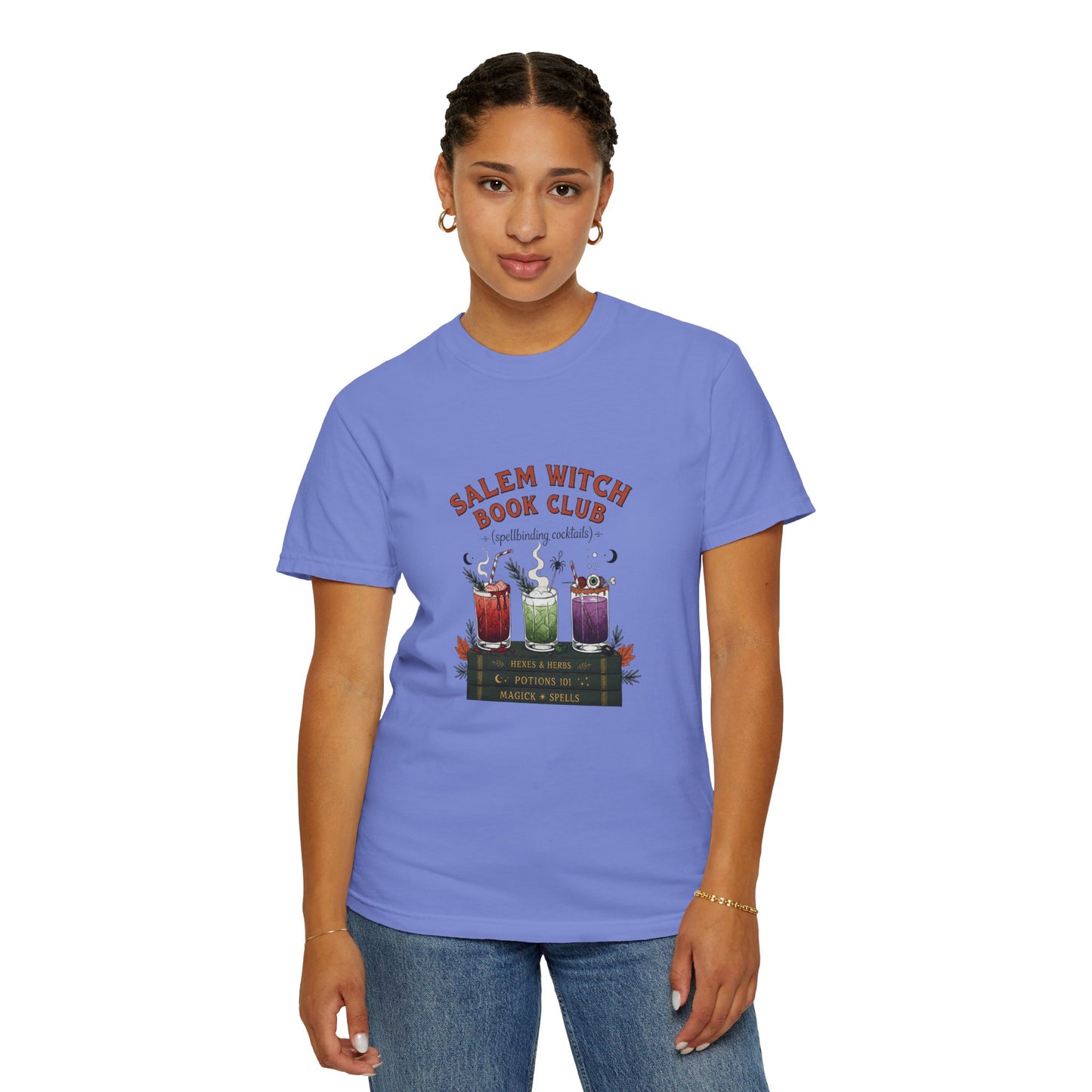 "Salem Witch Book Club" T-Shirt — Whimsical Witchy Reading Tee