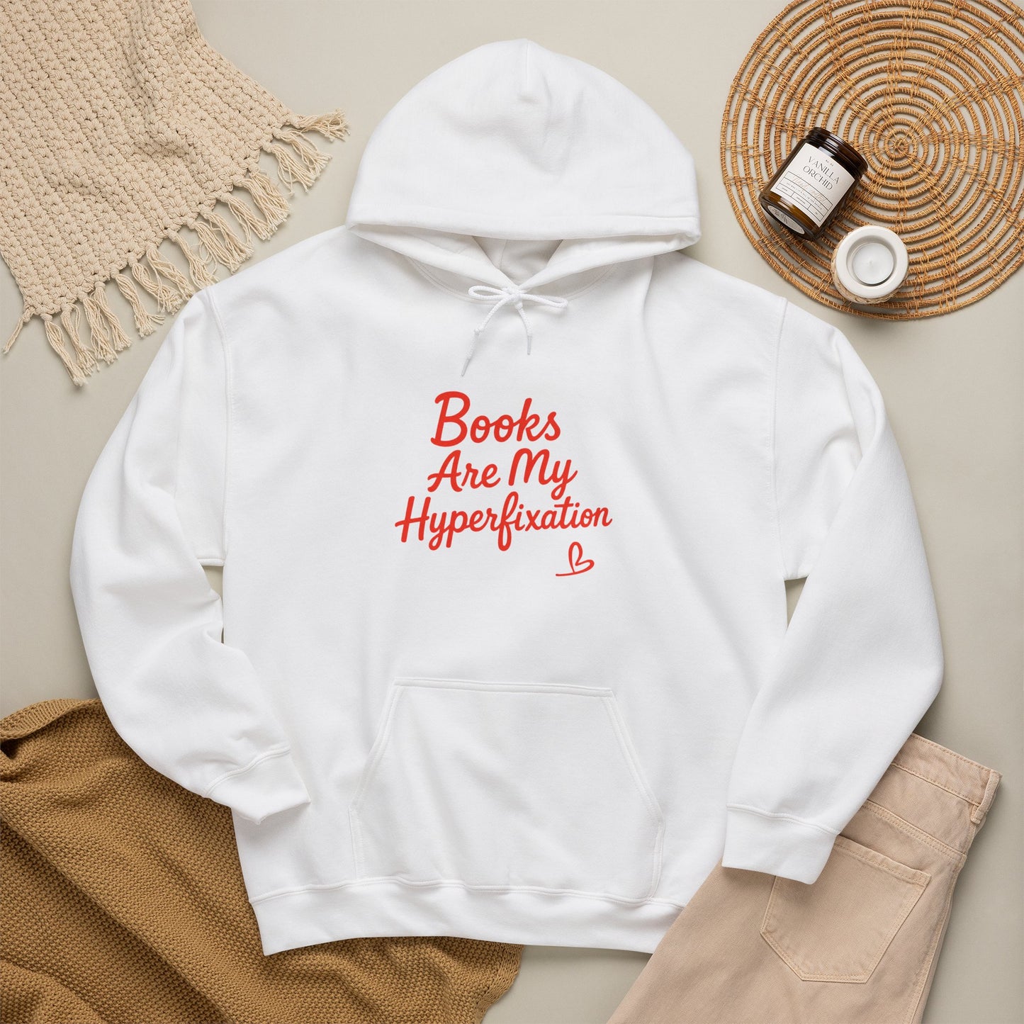 "Books Are My Hyperfixation" Neurospicy Bookish Hoodie