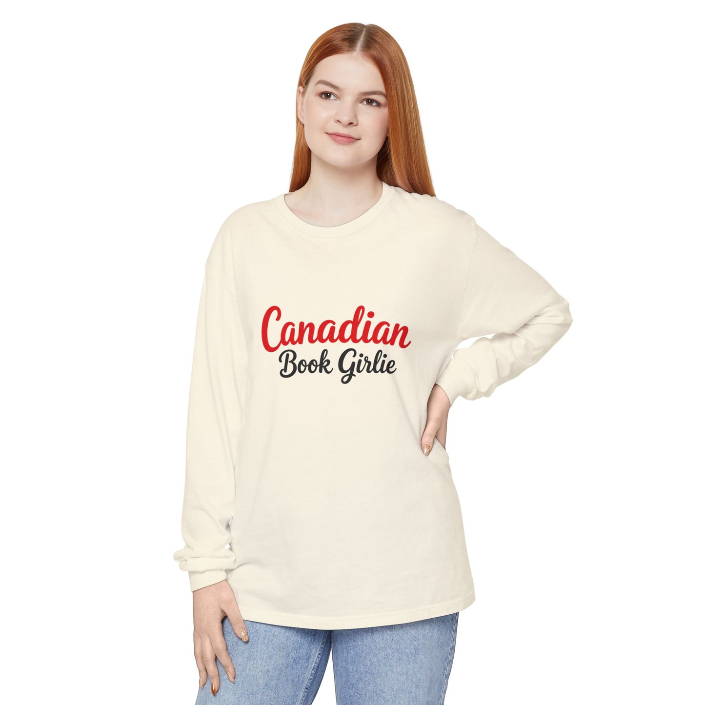 "Canadian Book Girlie" Long Sleeve Tee