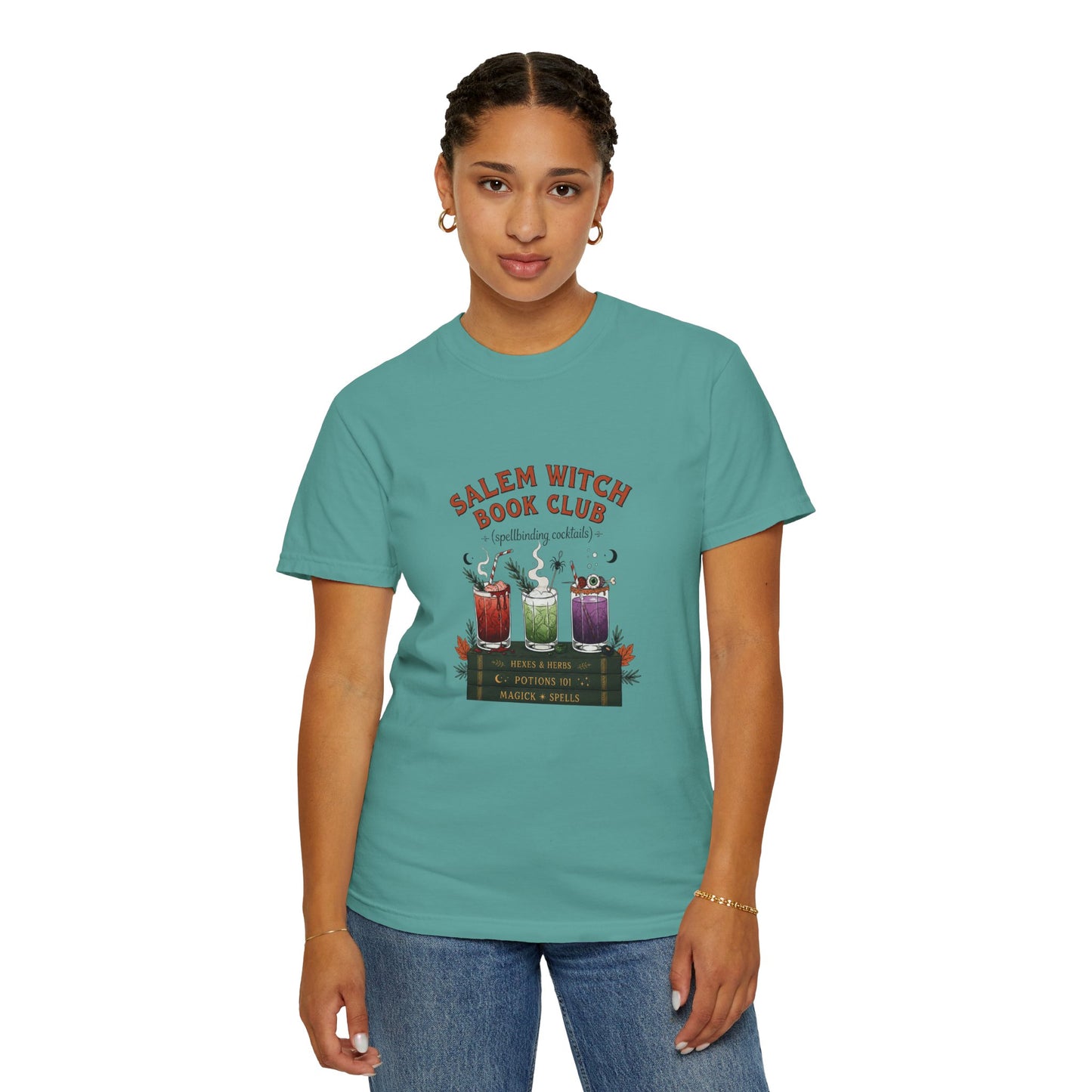 "Salem Witch Book Club" T-Shirt — Whimsical Witchy Reading Tee