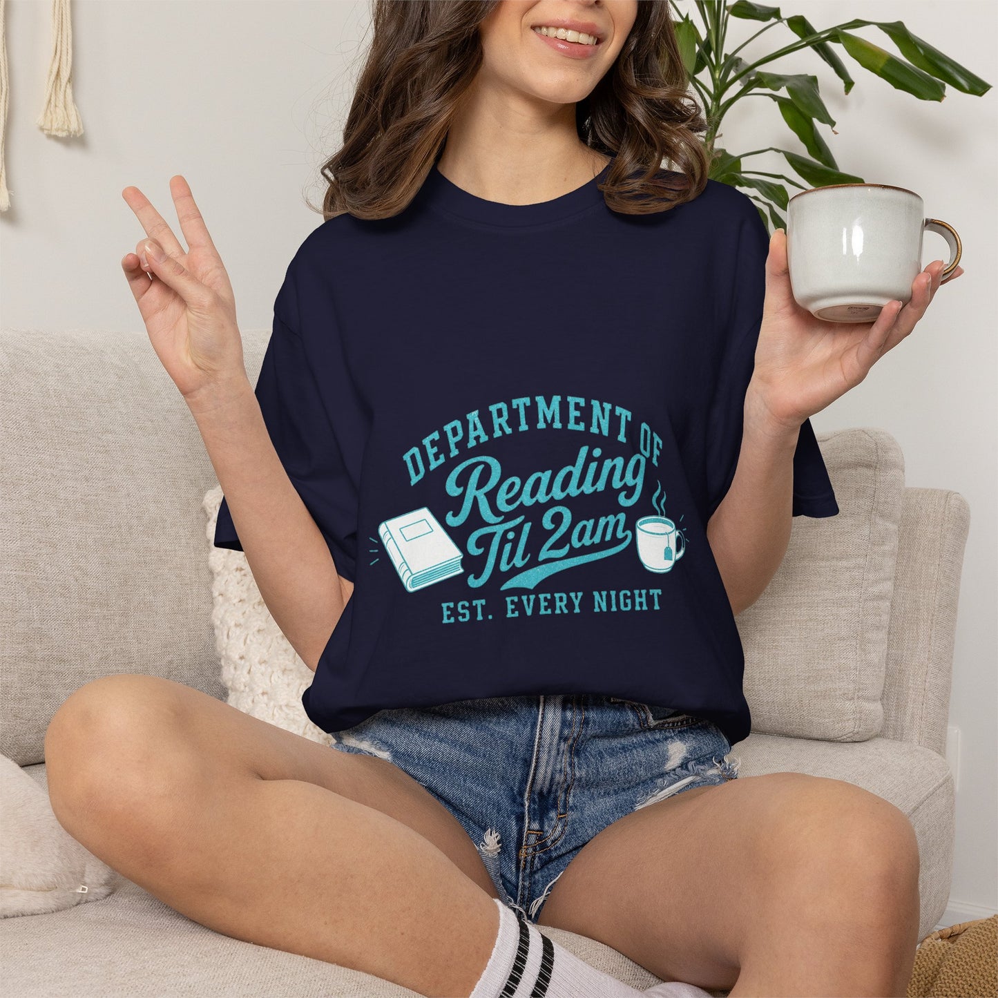 "Department of Reading 'Til 2AM: T-Shirt — Graphic Reading Tee