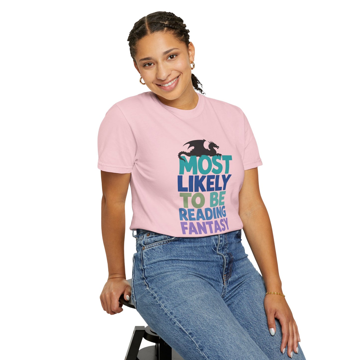 Fantasy Reader T-Shirt — "Most Likely to Be Reading Fantasy" Graphic Tee