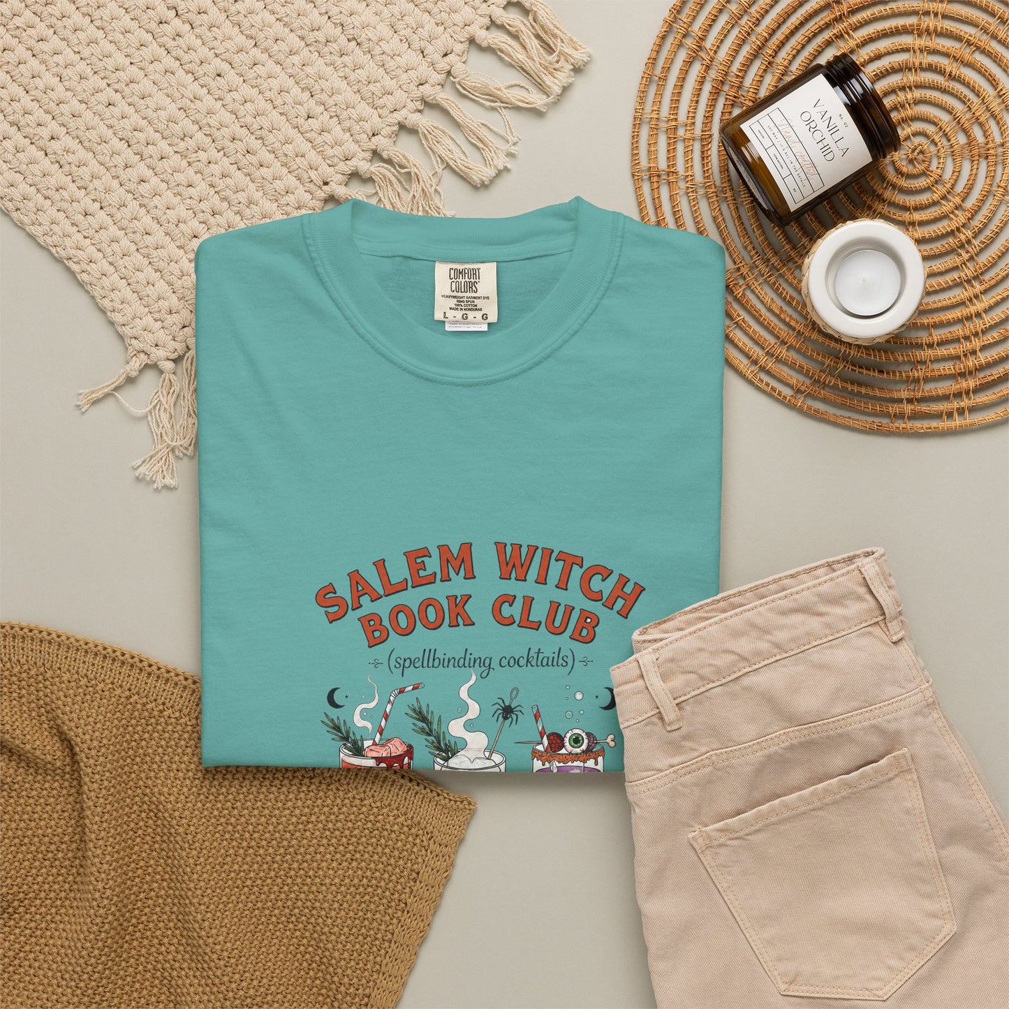 "Salem Witch Book Club" T-Shirt — Whimsical Witchy Reading Tee