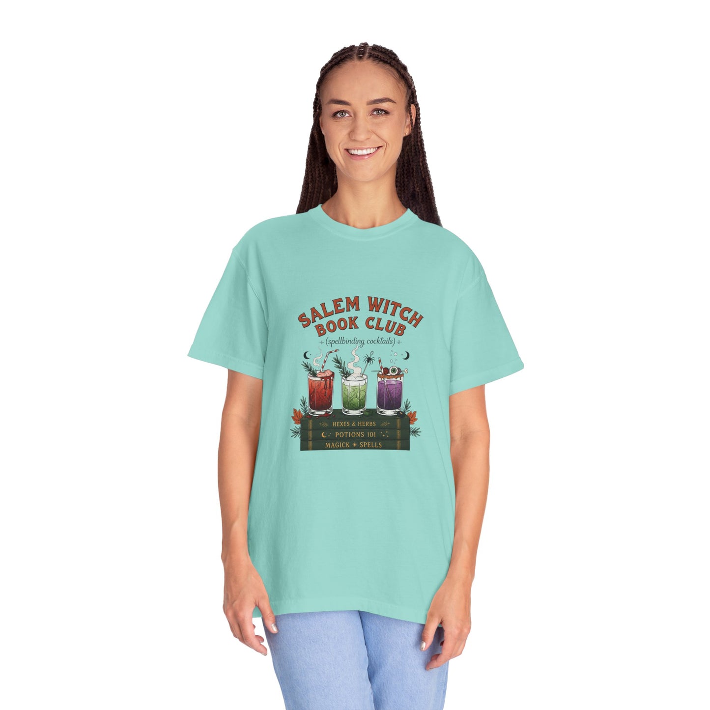 "Salem Witch Book Club" T-Shirt — Whimsical Witchy Reading Tee
