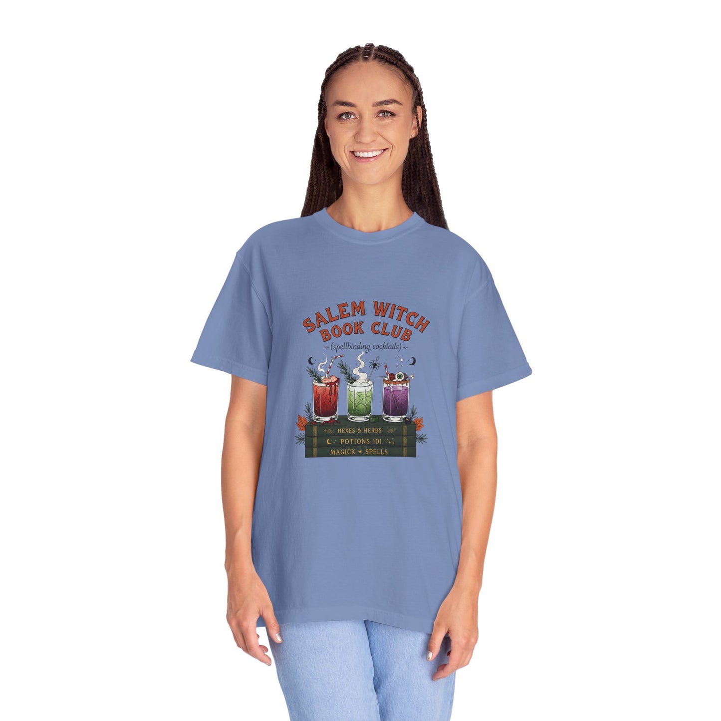 "Salem Witch Book Club" T-Shirt — Whimsical Witchy Reading Tee