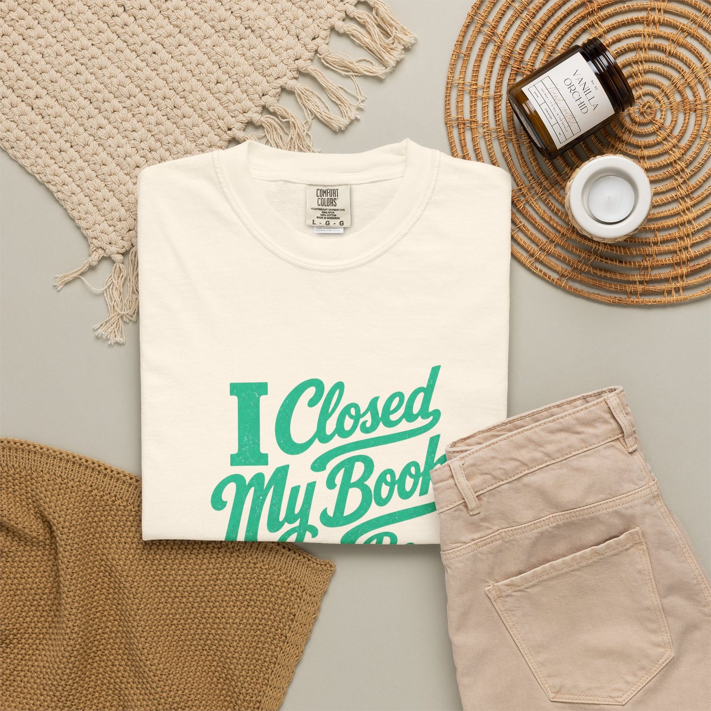 "I Closed My Book To Be Here" T-Shirt — Funny Reader Shirt for Book Lovers