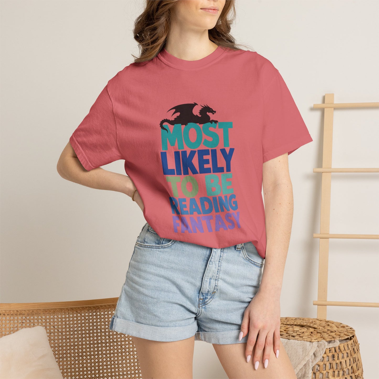 Fantasy Reader T-Shirt — "Most Likely to Be Reading Fantasy" Graphic Tee