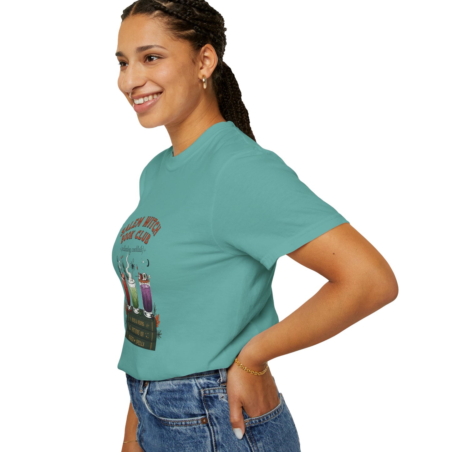 "Salem Witch Book Club" T-Shirt — Whimsical Witchy Reading Tee