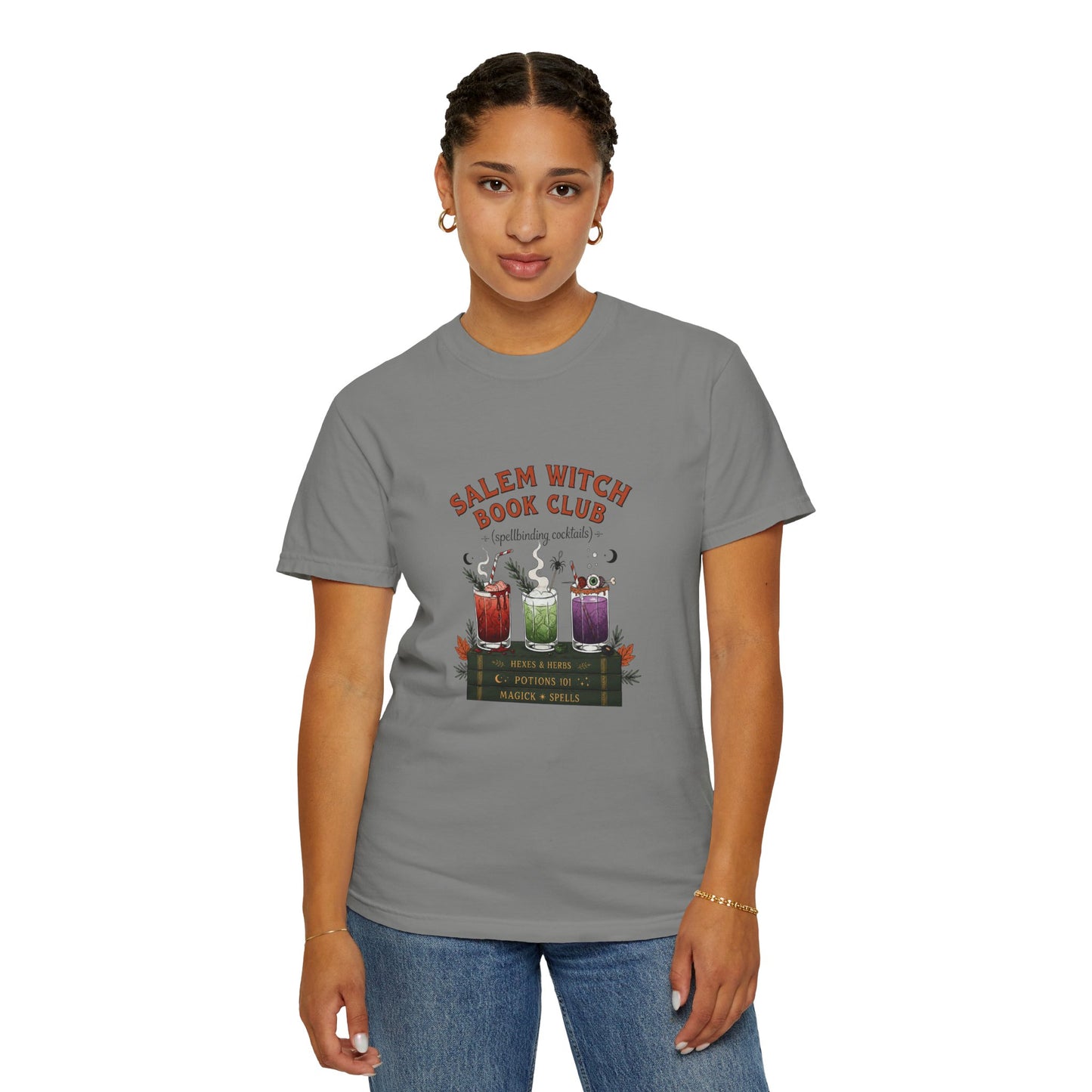"Salem Witch Book Club" T-Shirt — Whimsical Witchy Reading Tee