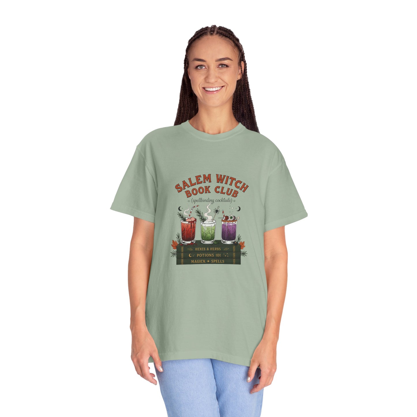 "Salem Witch Book Club" T-Shirt — Whimsical Witchy Reading Tee