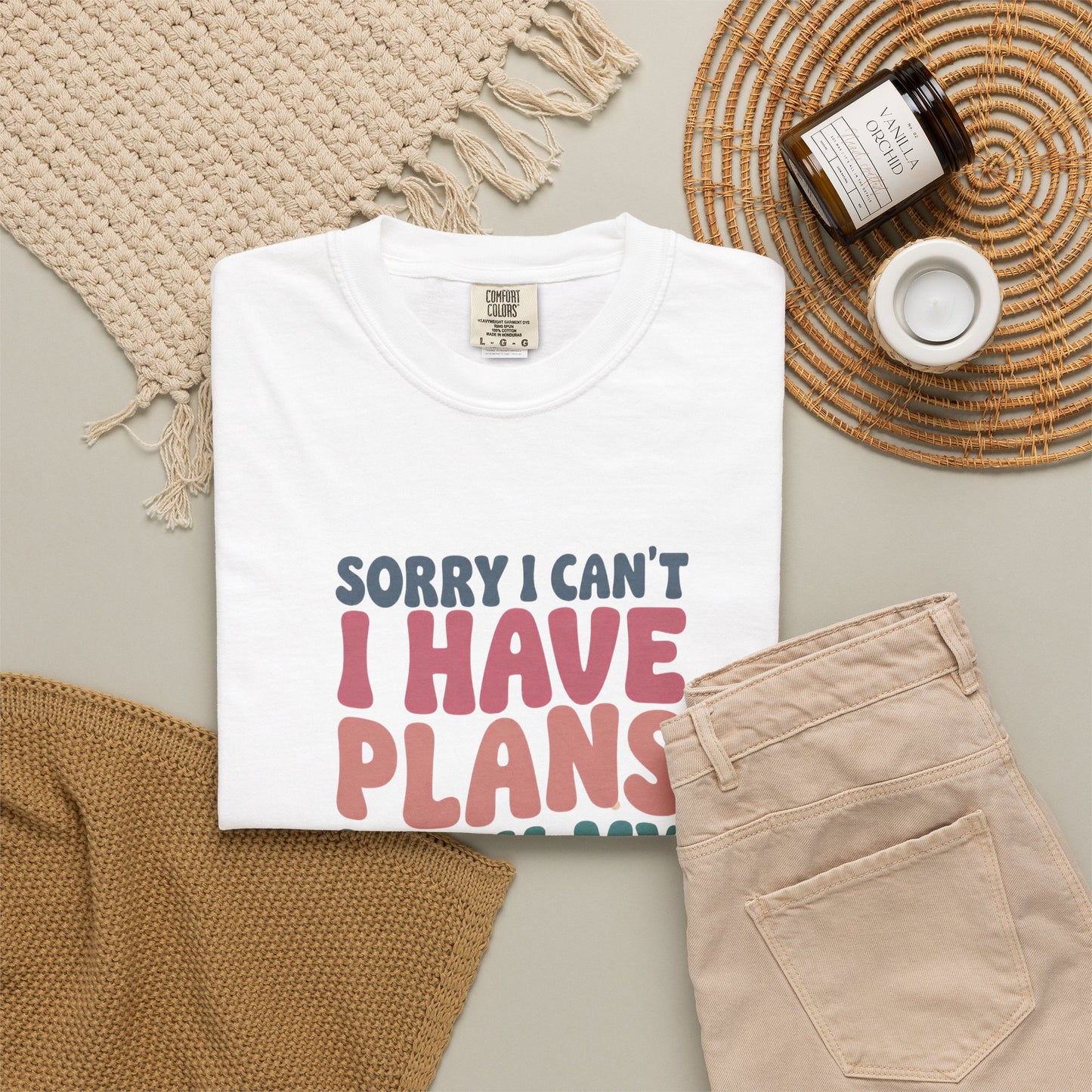 Book Lover T-Shirt — "Sorry I Can't, I Have Plans With My Books" Graphic Tee