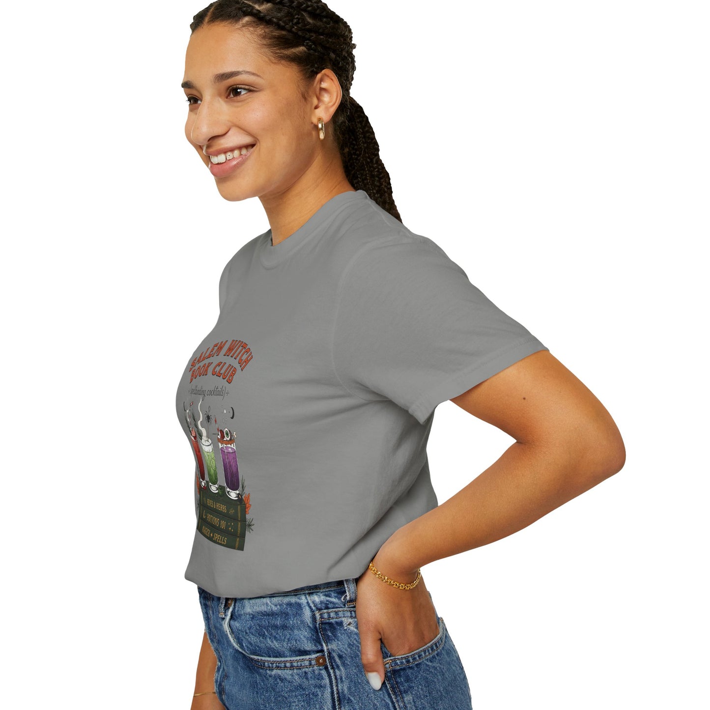 "Salem Witch Book Club" T-Shirt — Whimsical Witchy Reading Tee