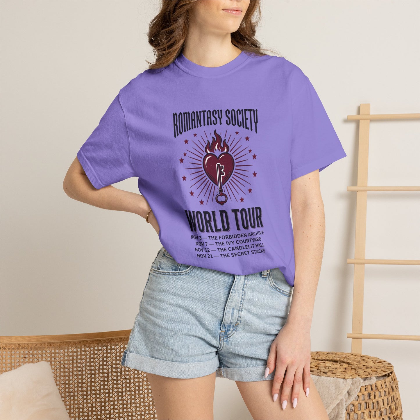 "Romantasy Society World Tour" Graphic T-Shirt