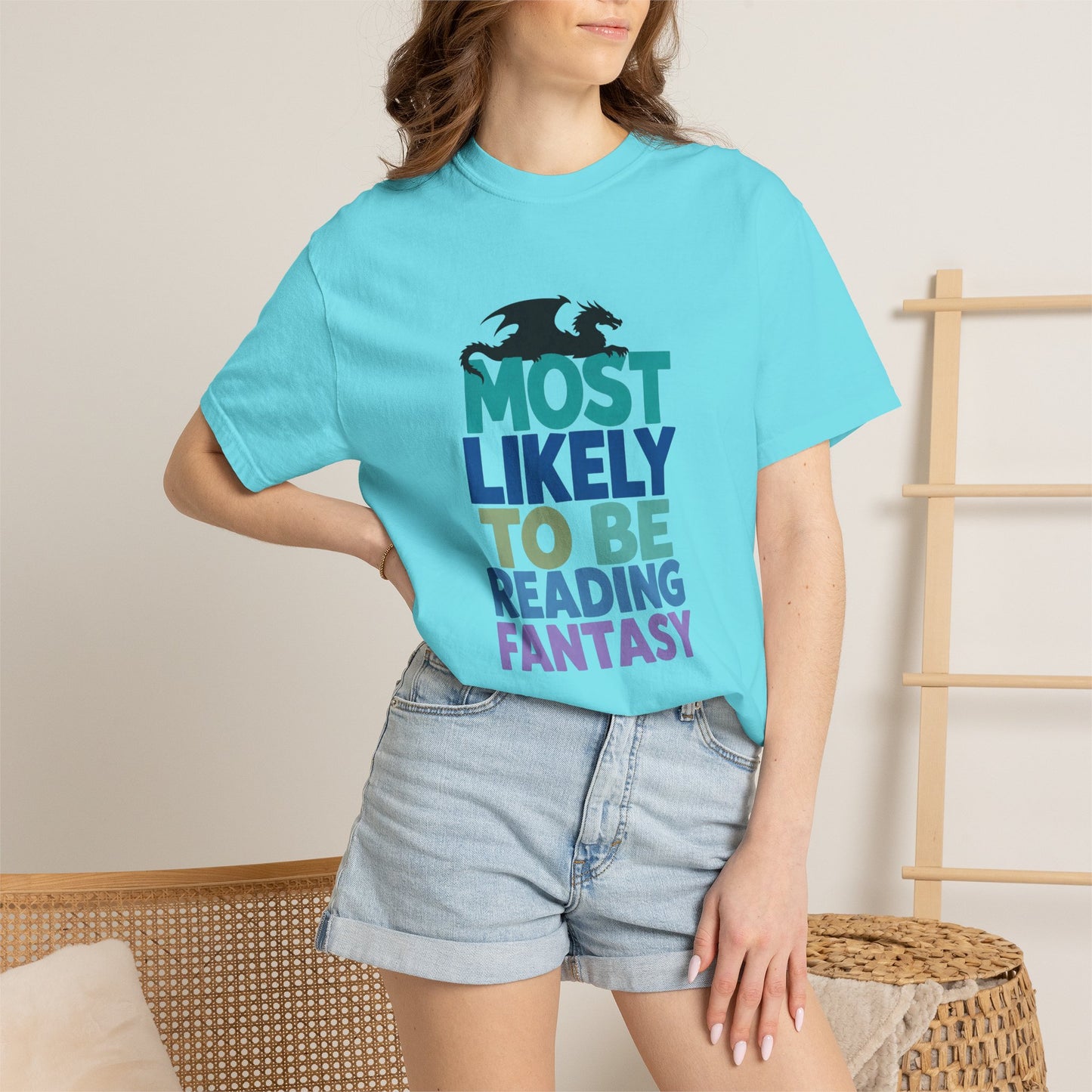 Fantasy Reader T-Shirt — "Most Likely to Be Reading Fantasy" Graphic Tee