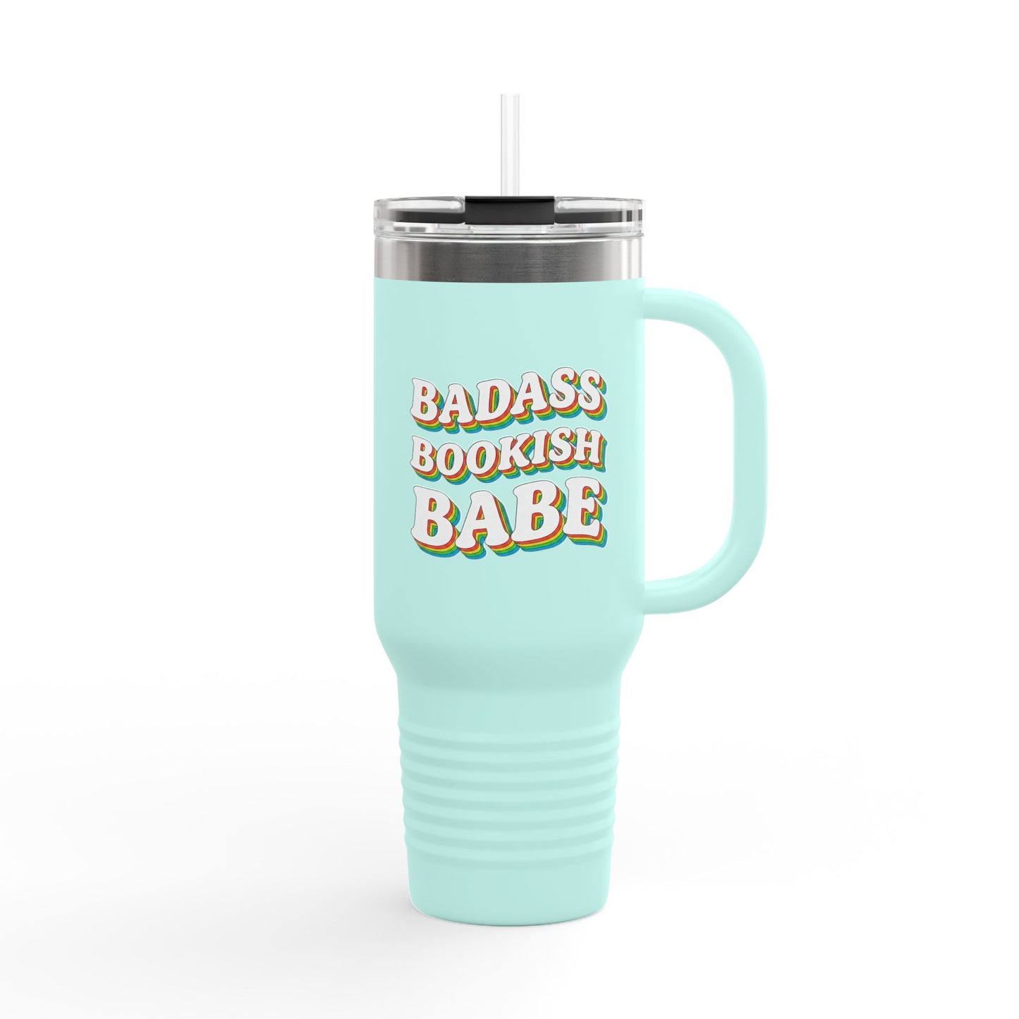 "Badass Bookish Babe" 40oz Insulated Travel Mug