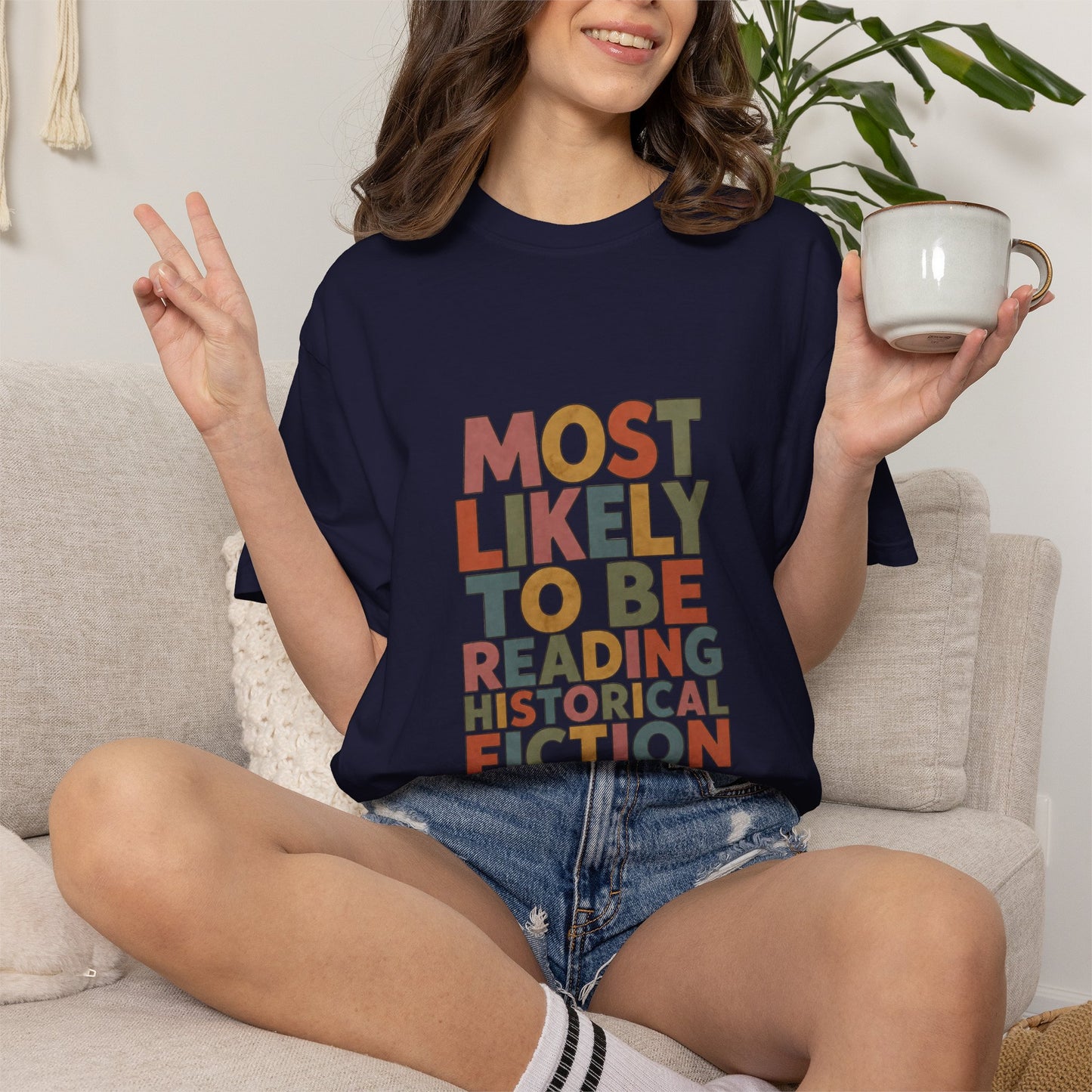 Historical Fiction Reader T-Shirt — "Most Likely to Be Reading Historical Fiction"