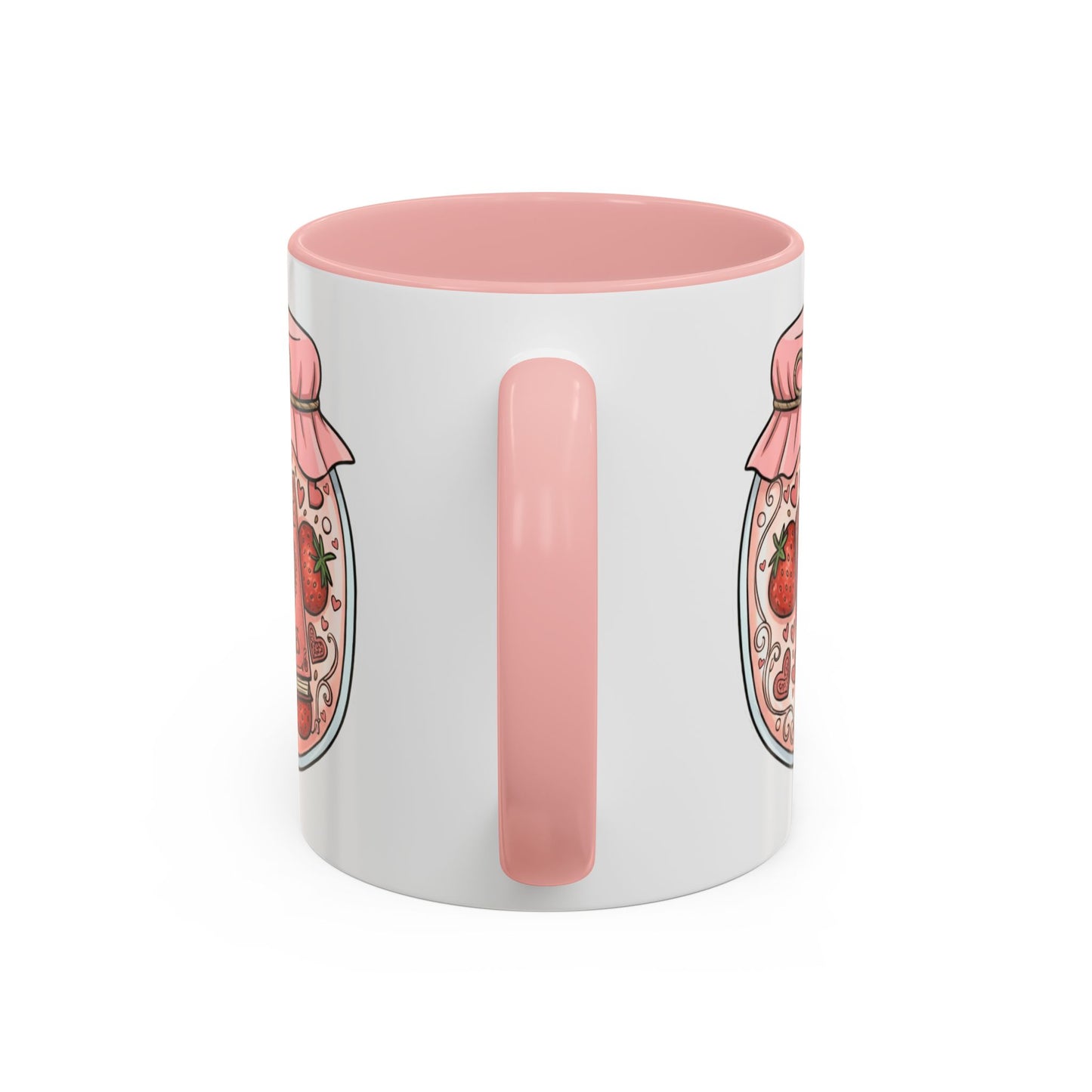 "Romance Pages" Jam Jar Coffee Mug — Cute Strawberry Jam Romance Readers Mug (11/15oz)