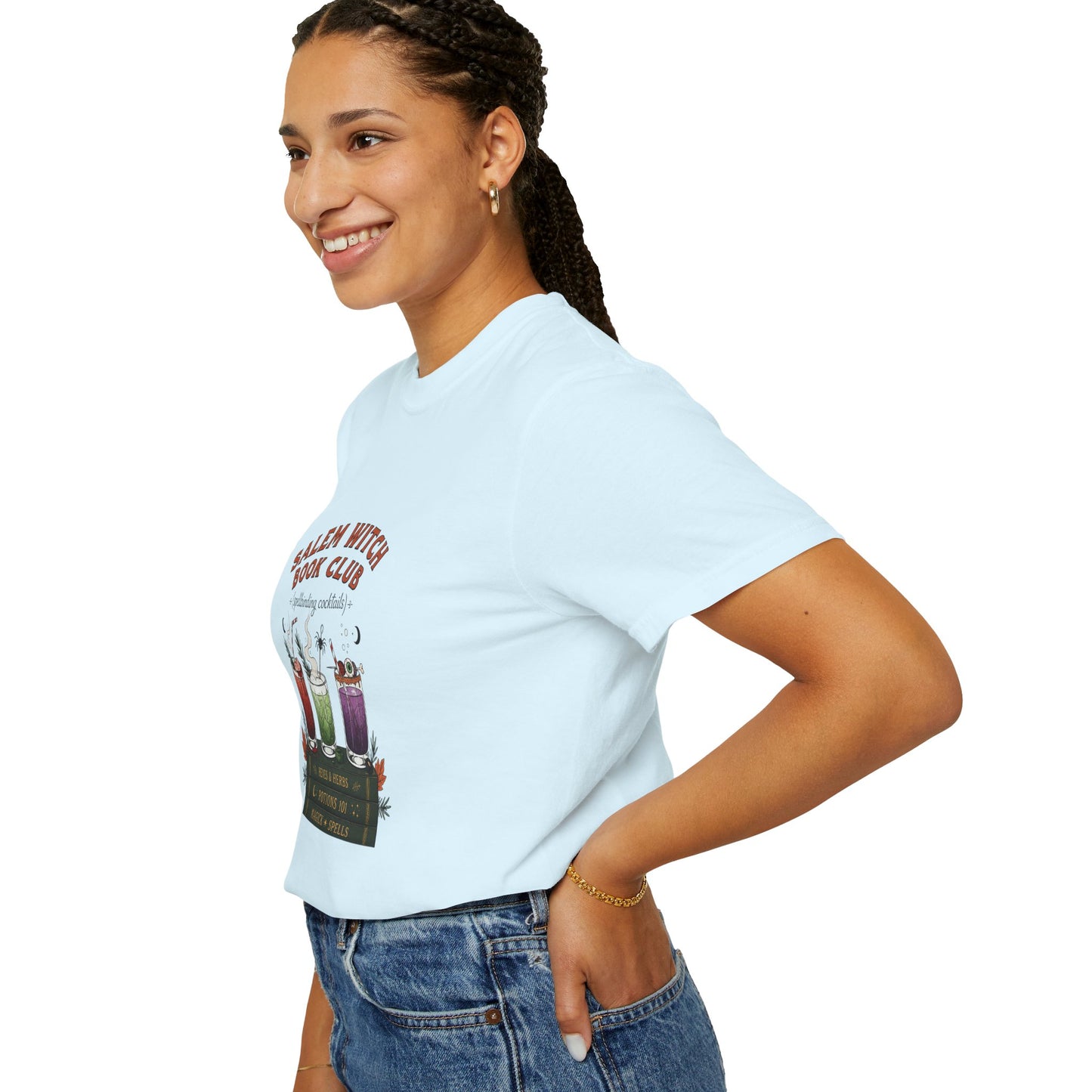 "Salem Witch Book Club" T-Shirt — Whimsical Witchy Reading Tee