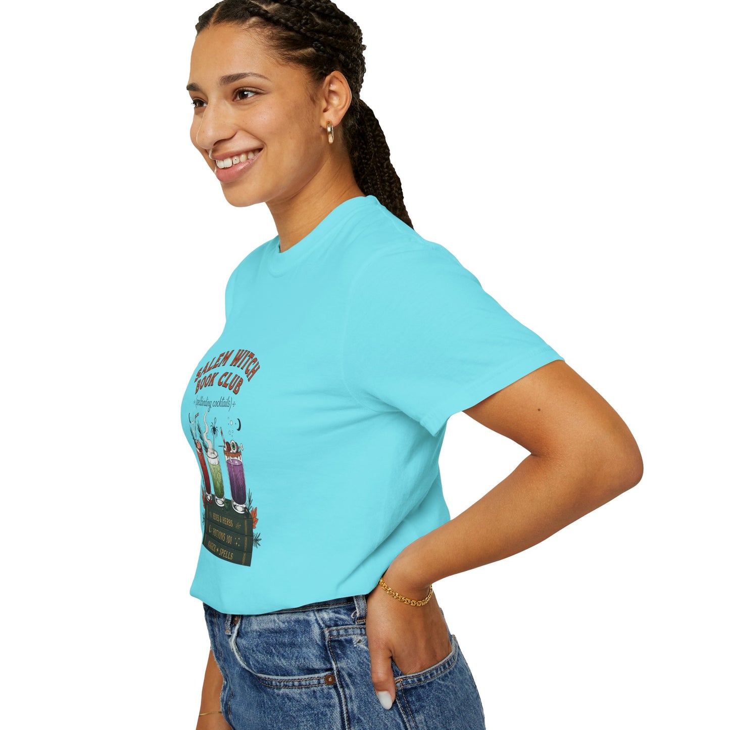 "Salem Witch Book Club" T-Shirt — Whimsical Witchy Reading Tee