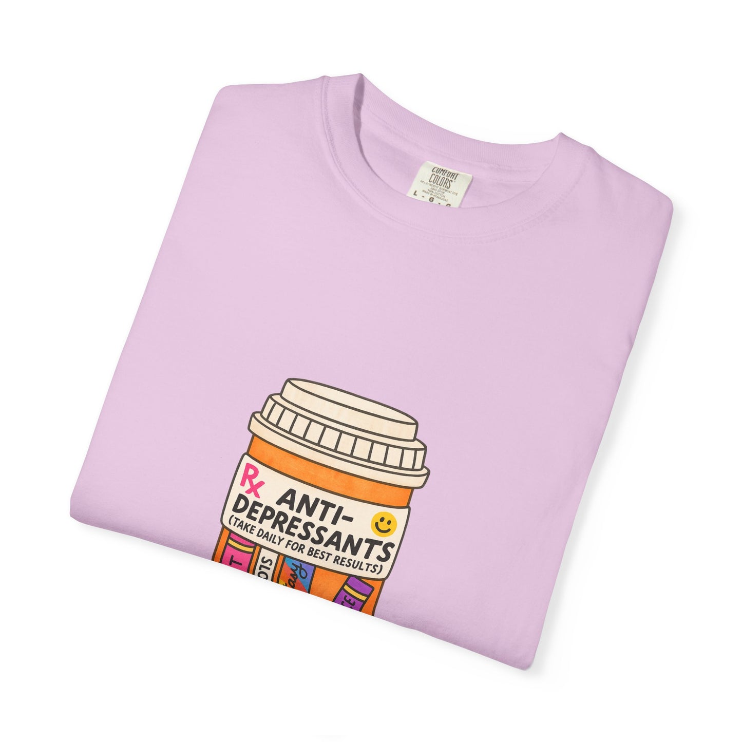 T-Shirt — "Anti-Depressants" Coffee & Books Graphic Tee