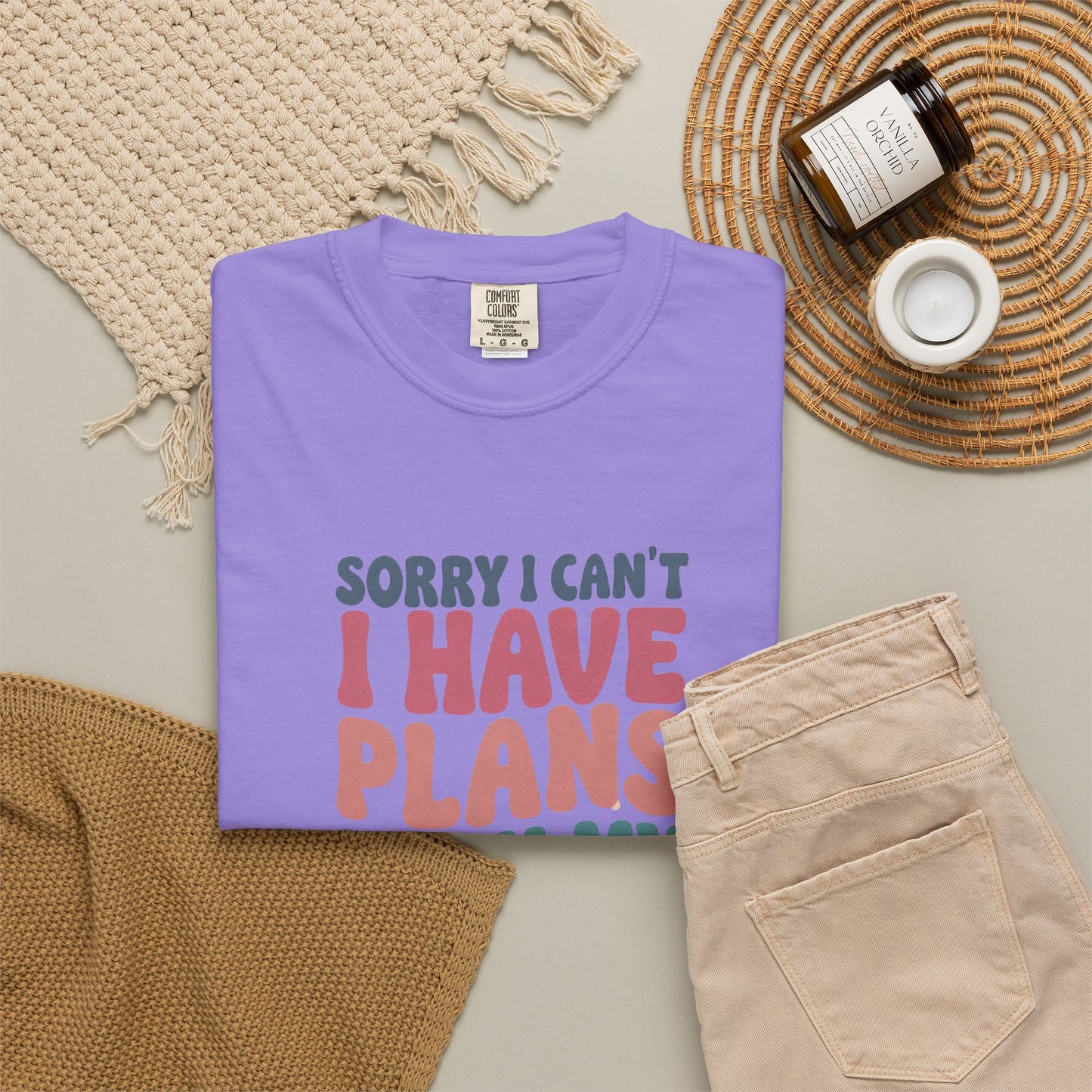 Book Lover T-Shirt — "Sorry I Can't, I Have Plans With My Books" Graphic Tee