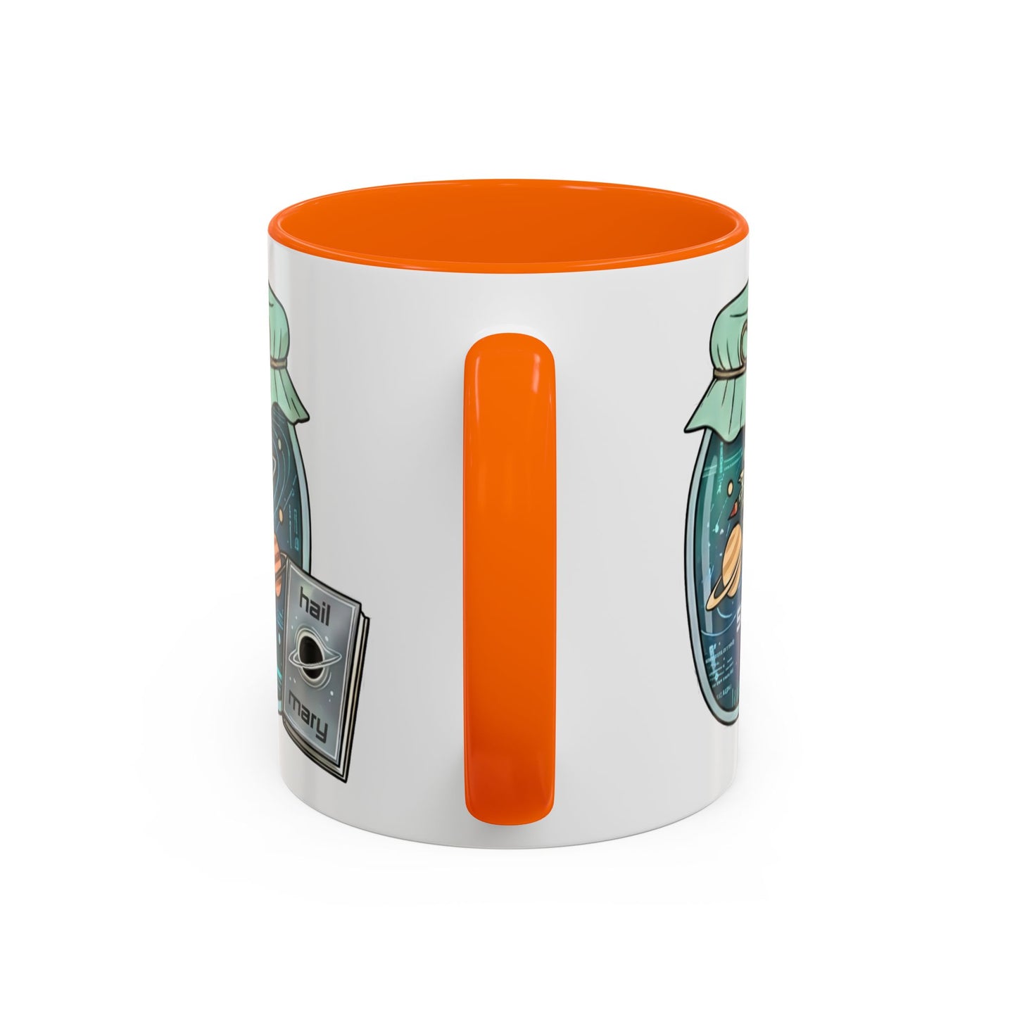 "Sci‑Fi Girl" JamJar Mug — Space Planets Accent Coffee Cup (11/15oz)